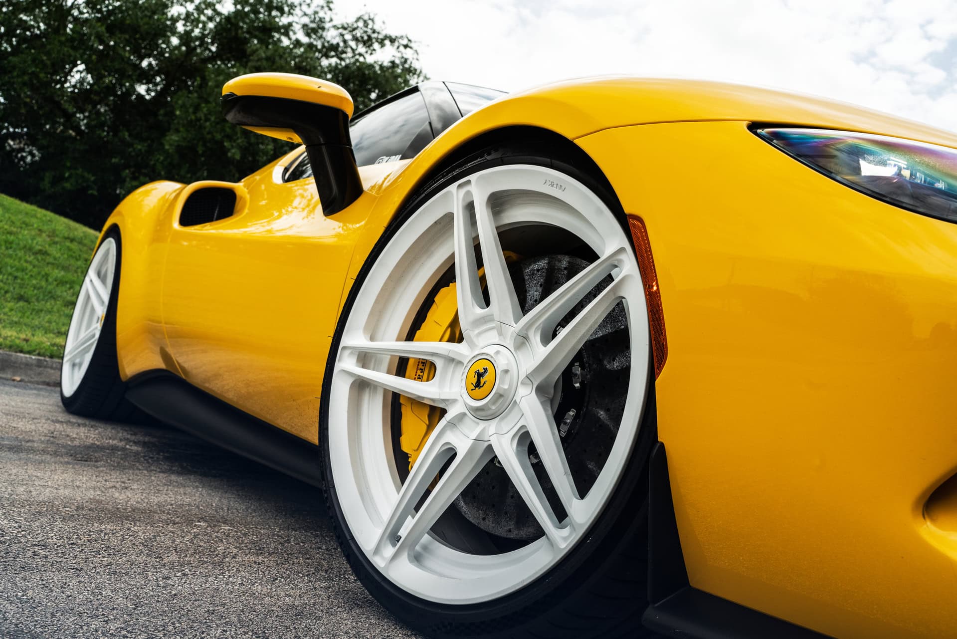 Photo 34 of Ferrari 296 GTB | Giallo Modena | on ANRKY AN27 | Gloss White
