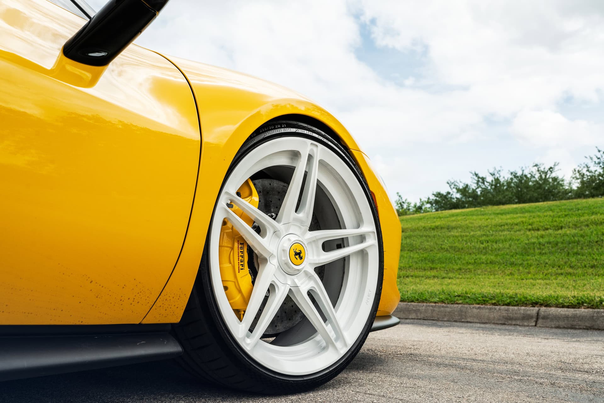 Ferrari 296 GTB | Giallo Modena | on ANRKY AN27 | Gloss White
