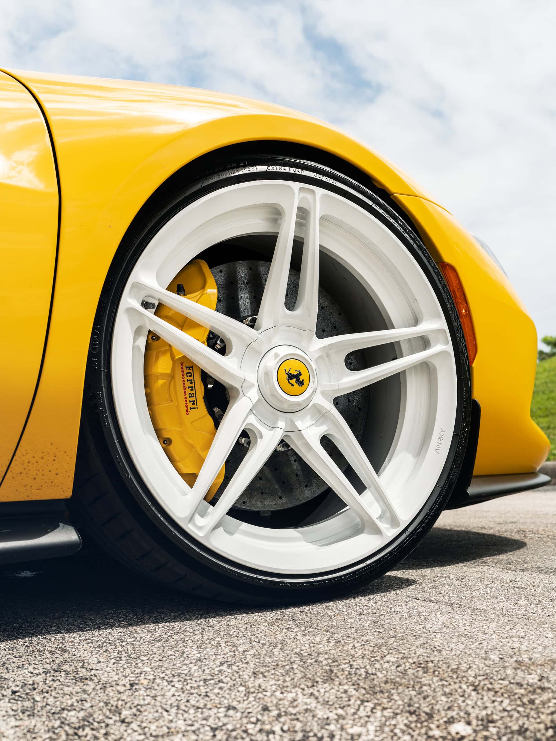 Ferrari 296 GTB | Giallo Modena | on ANRKY AN27 | Gloss White