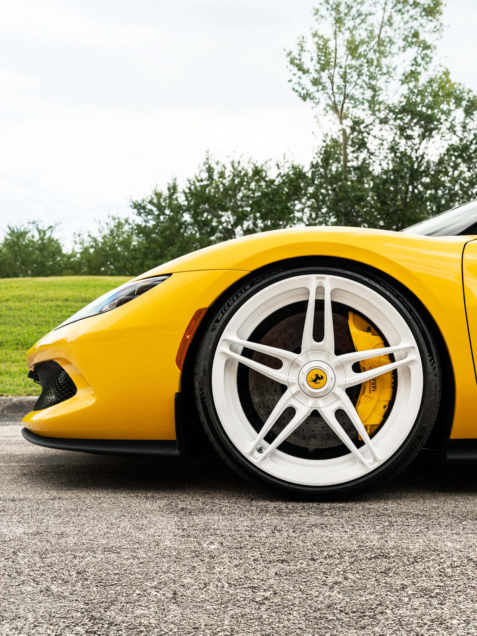 Ferrari 296 GTB | Giallo Modena | on ANRKY AN27 | Gloss White