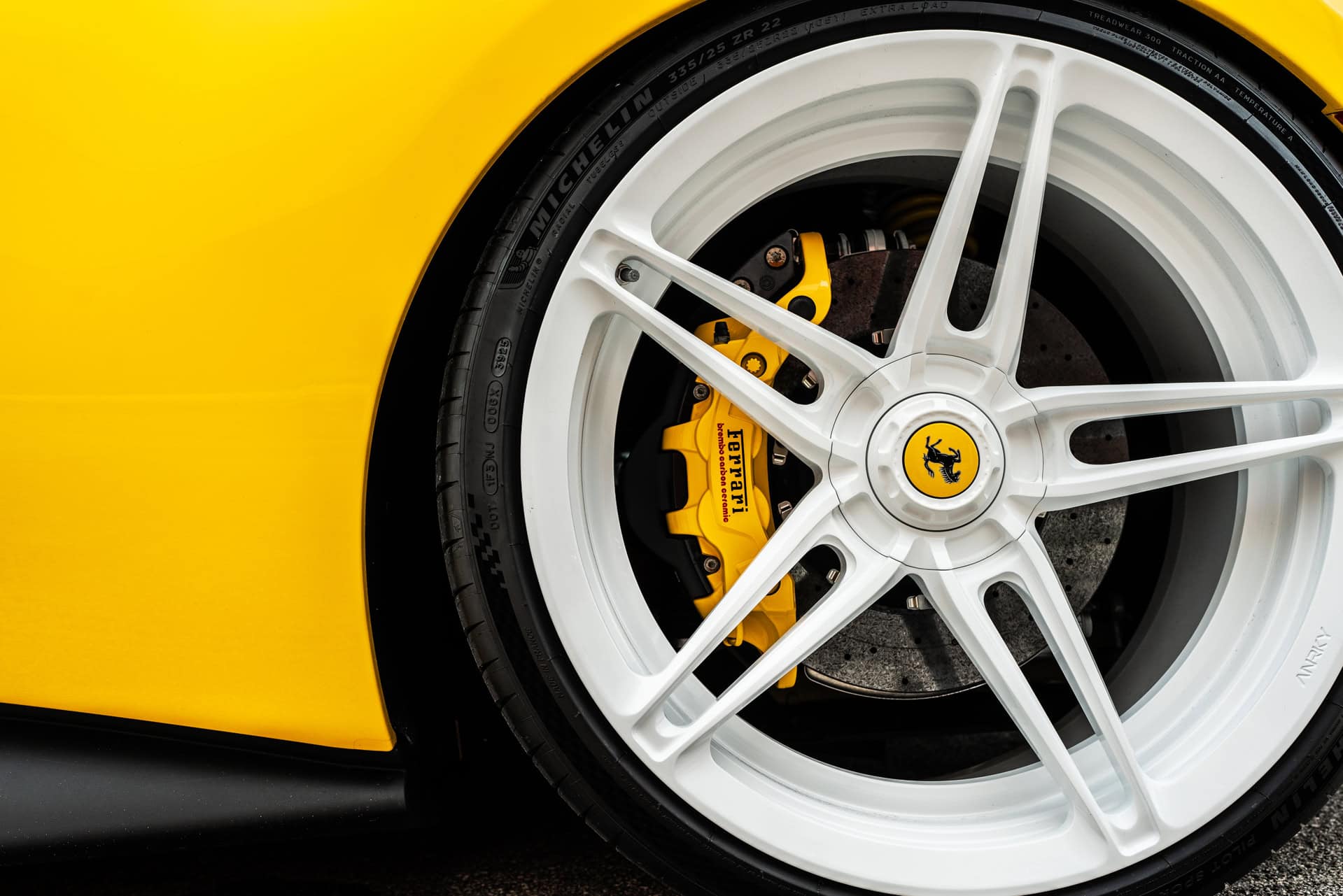 Ferrari 296 GTB | Giallo Modena | on ANRKY AN27 | Gloss White
