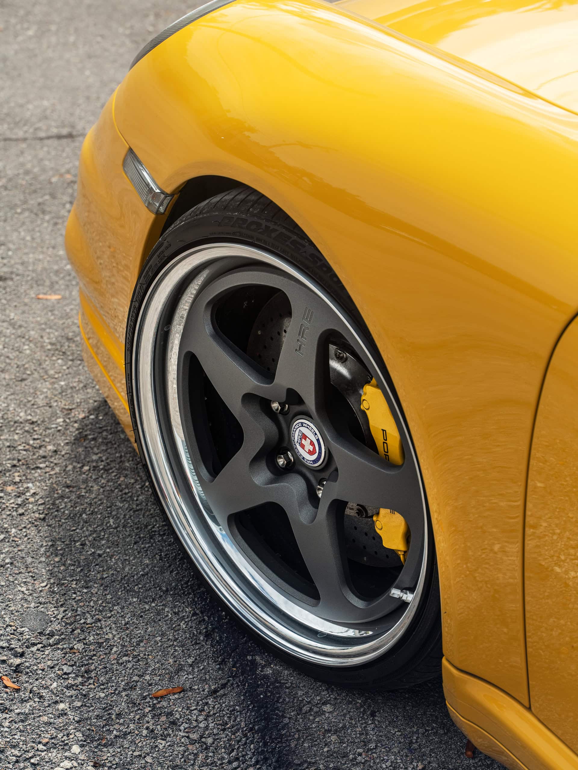 Porsche 997 Turbo | Signal Yellow | on HRE 527 FMR | Satin Charcoal