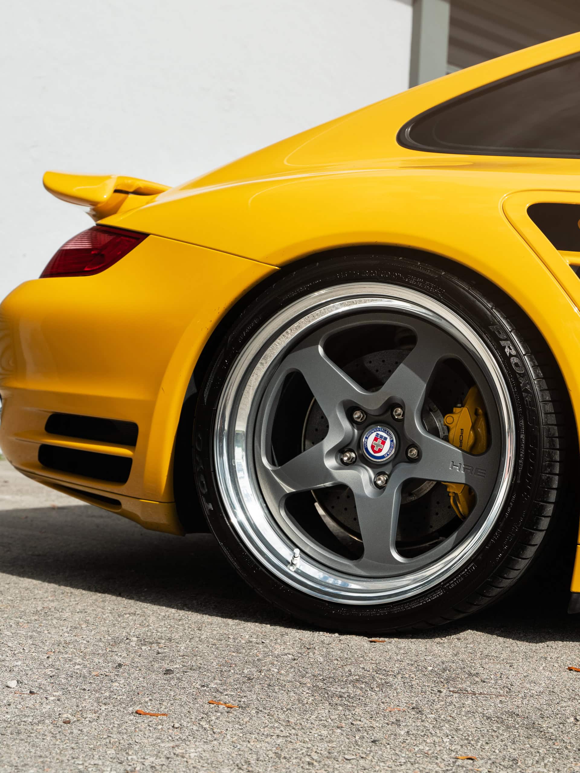Porsche 997 Turbo | Signal Yellow | on HRE 527 FMR | Satin Charcoal