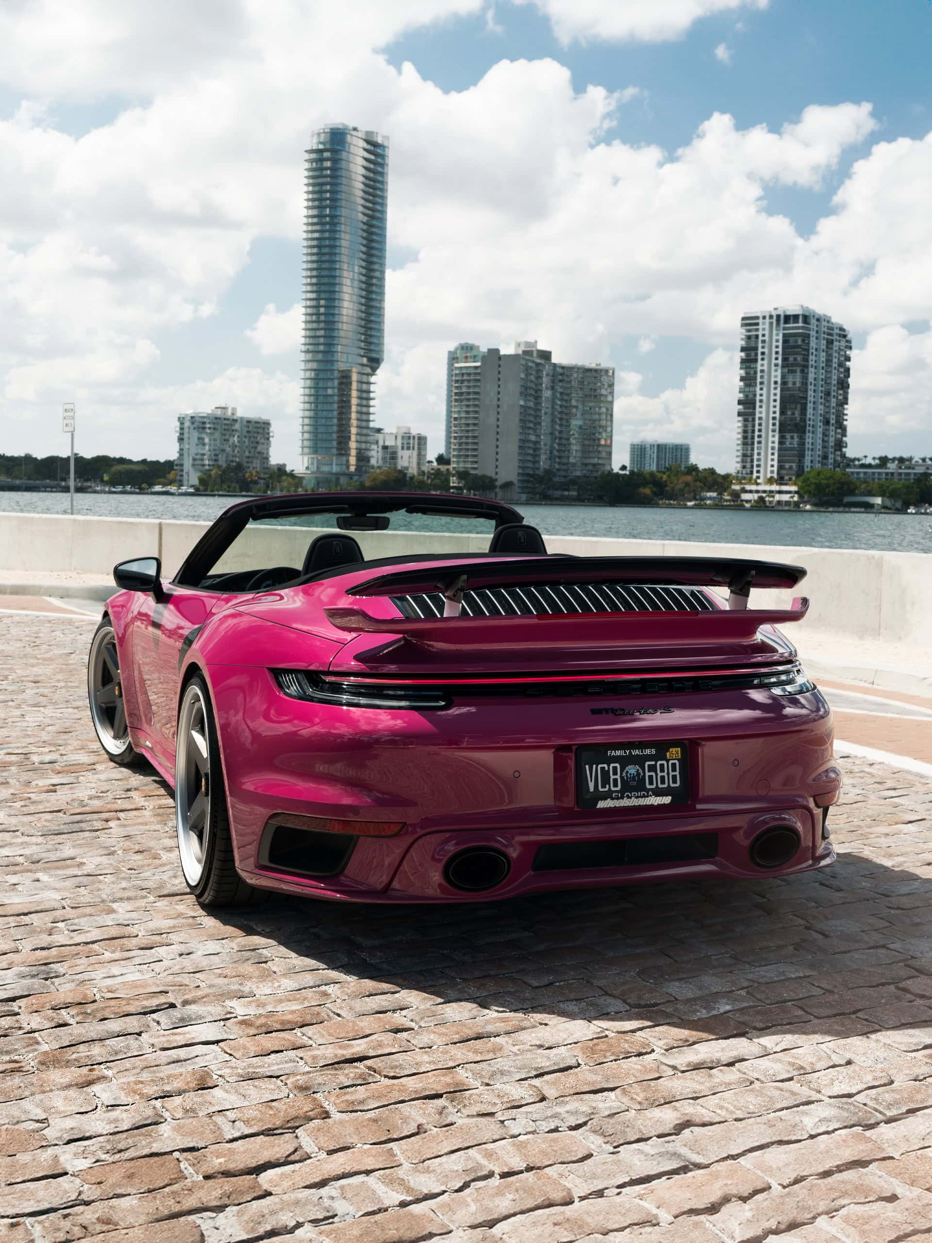 Porsche 992.1 Turbo S | Ruby Star | on HRE 517 FMR | Frozen Polished Dark Clear