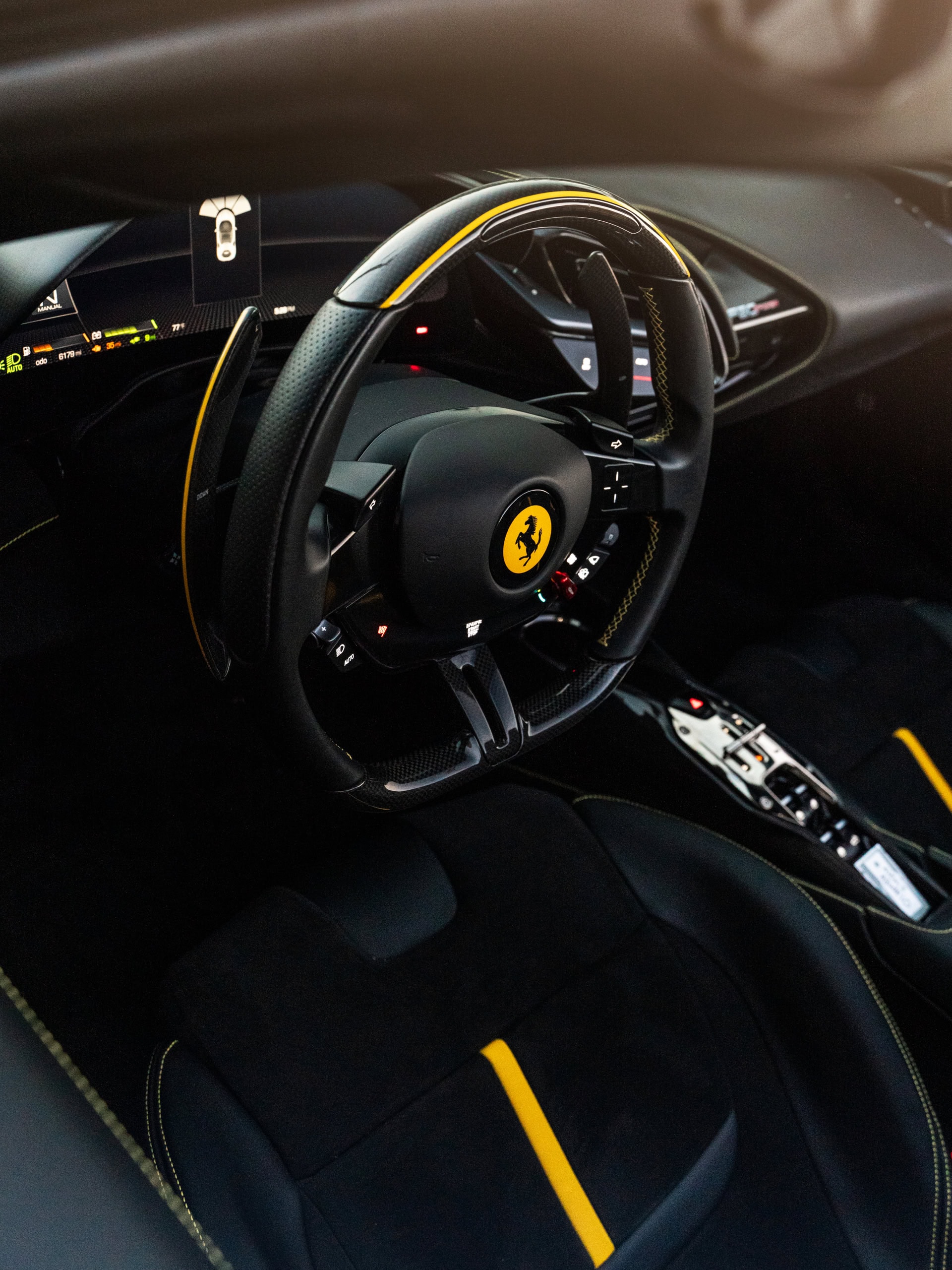 Ferrari SF90 | Nero | on HRE 501M | Gloss Black