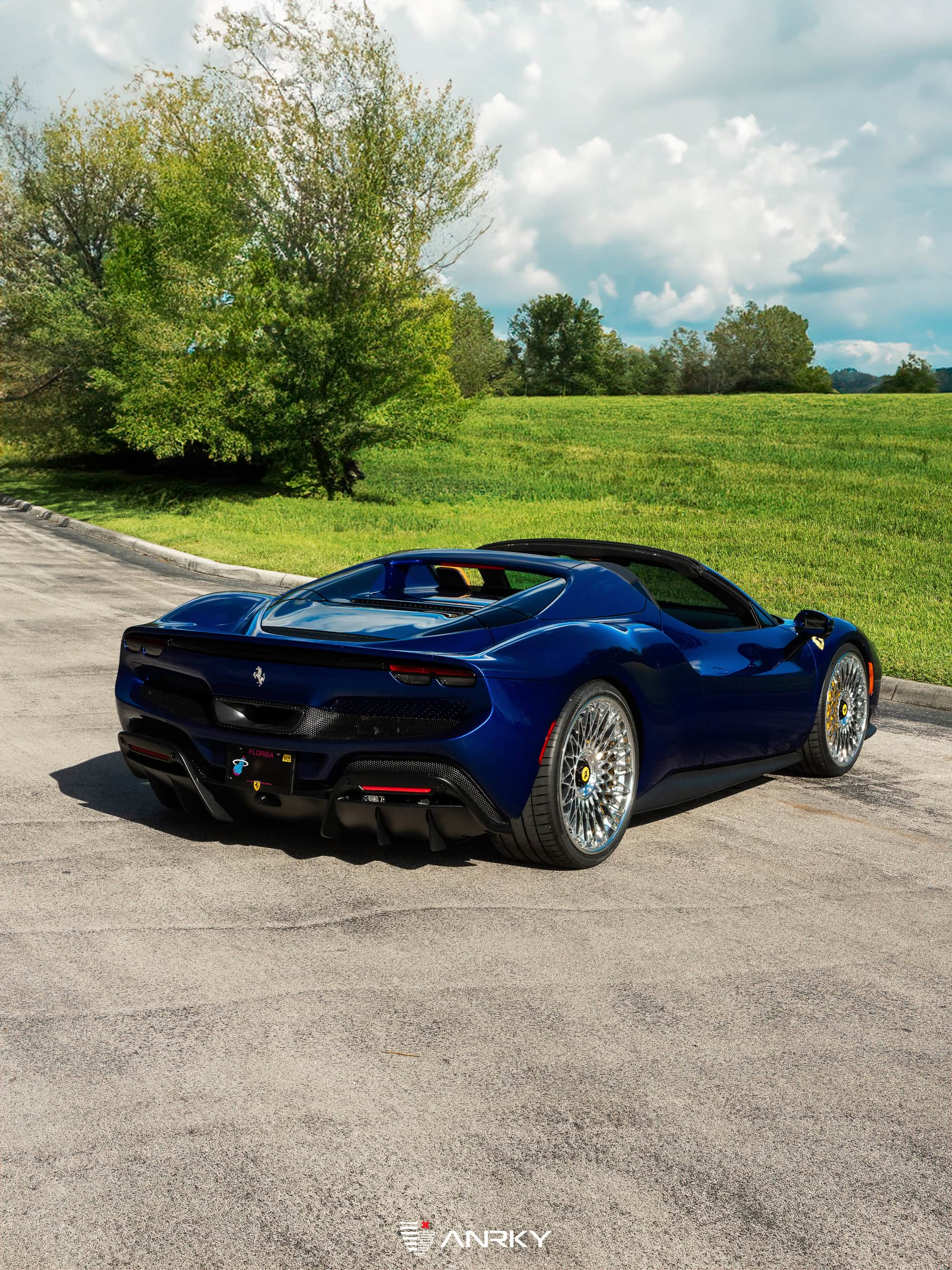 Ferrari 296 GTS | Blue Corsa | on ANRKY RS7.3 | Polished Clear