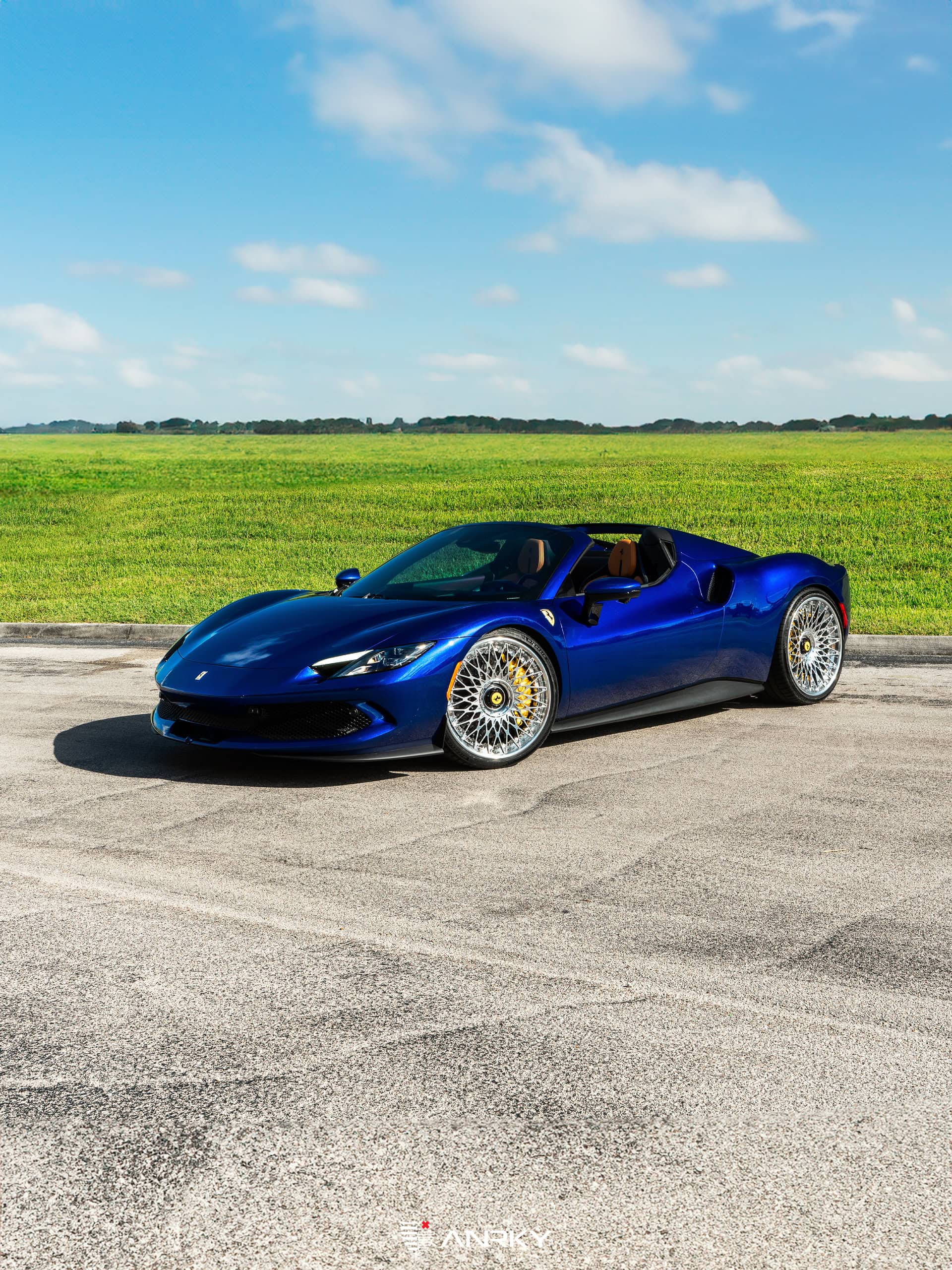 Ferrari 296 GTS | Blue Corsa | on ANRKY RS7.3 | Polished Clear