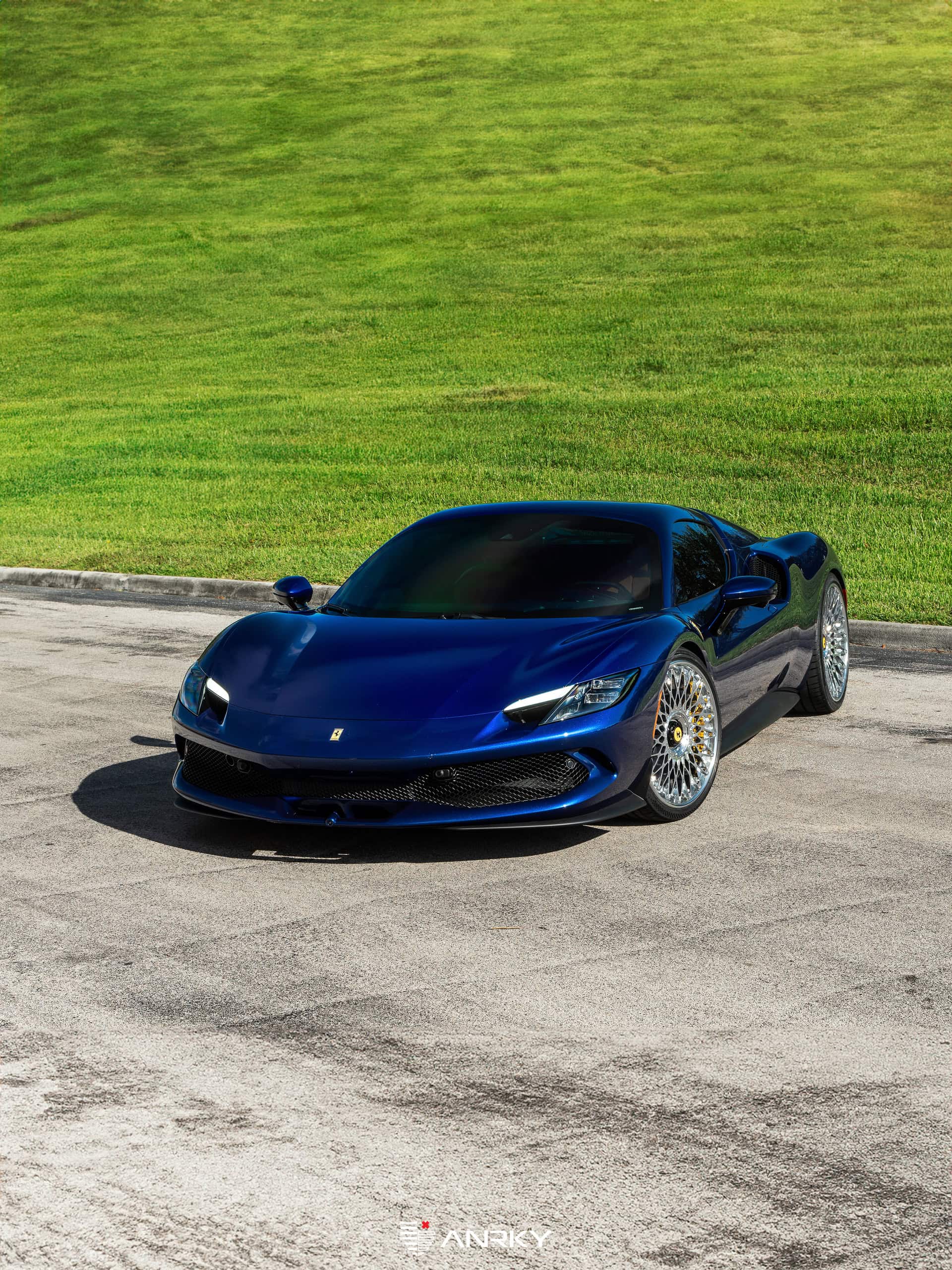 Photo 24 of Ferrari 296 GTS | Blue Corsa | on ANRKY RS7.3 | Polished Clear