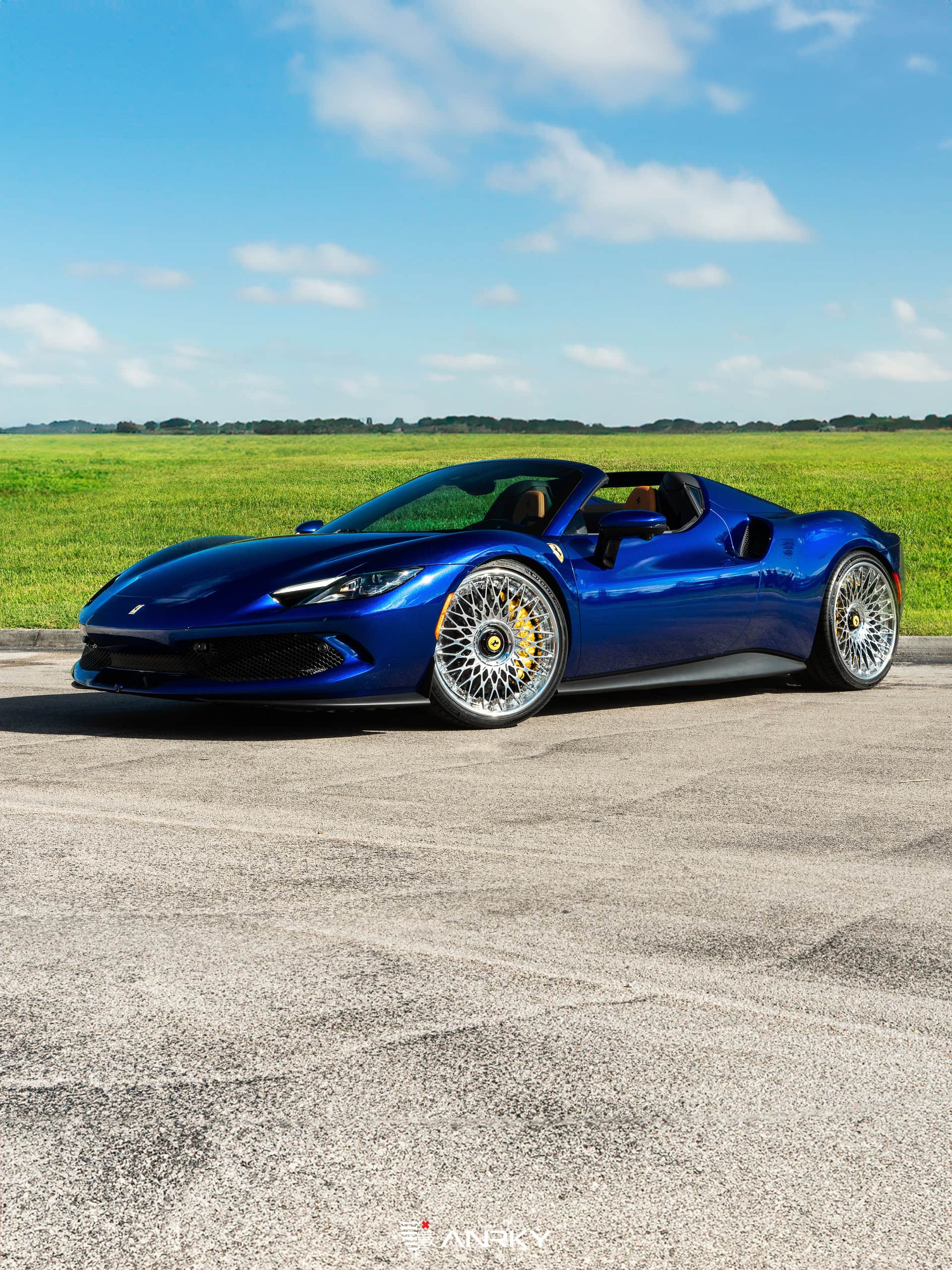 Ferrari 296 GTS | Blue Corsa | on ANRKY RS7.3 | Polished Clear