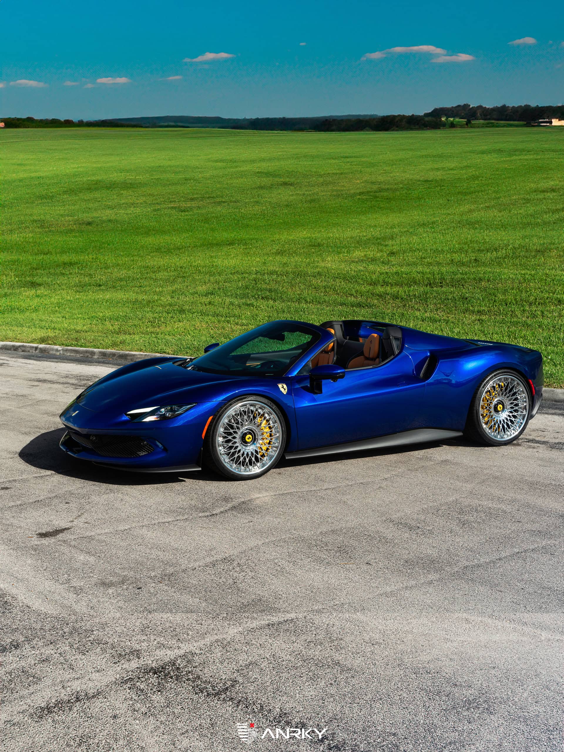 Ferrari 296 GTS | Blue Corsa | on ANRKY RS7.3 | Polished Clear