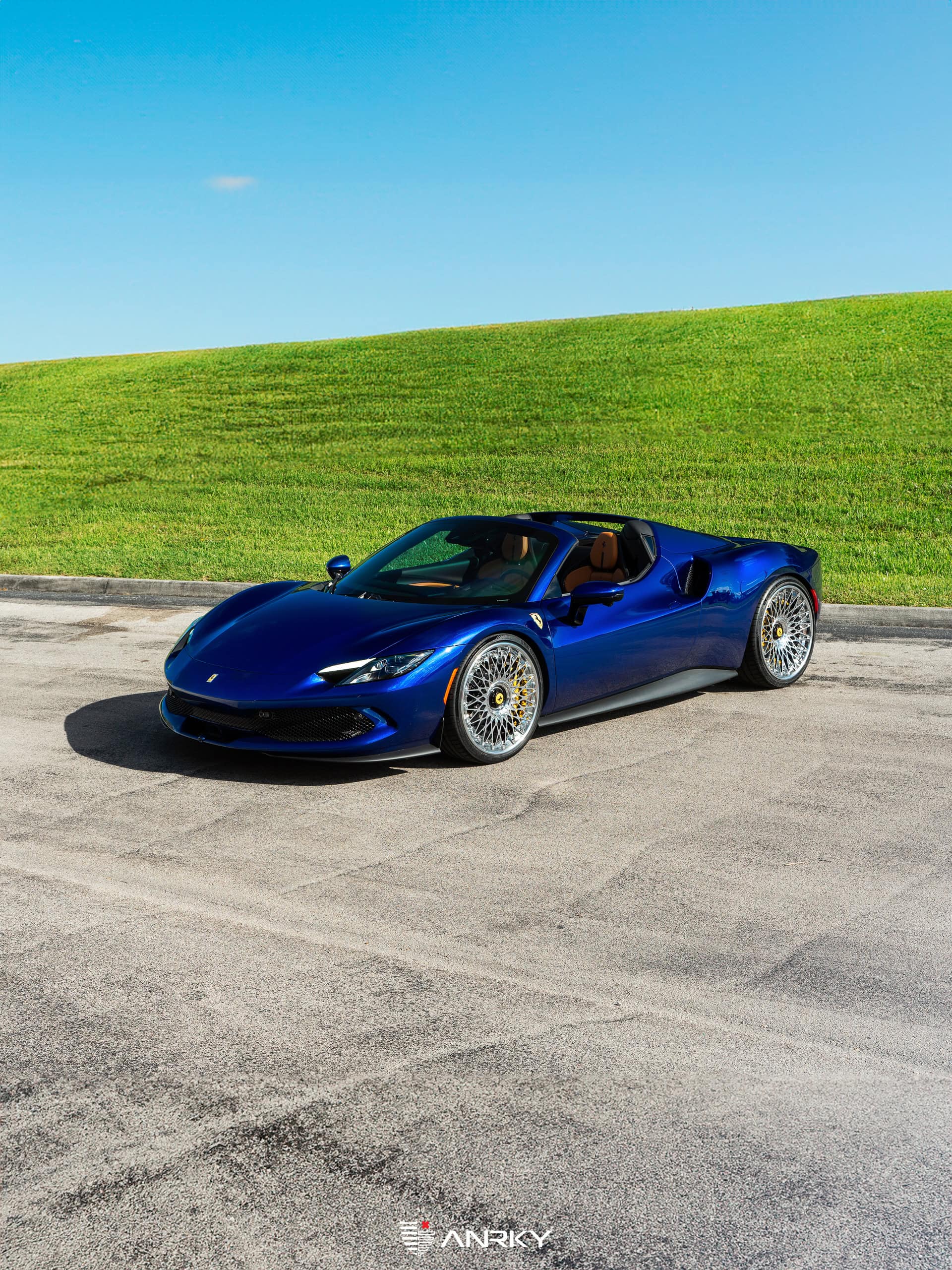 Ferrari 296 GTS | Blue Corsa | on ANRKY RS7.3 | Polished Clear
