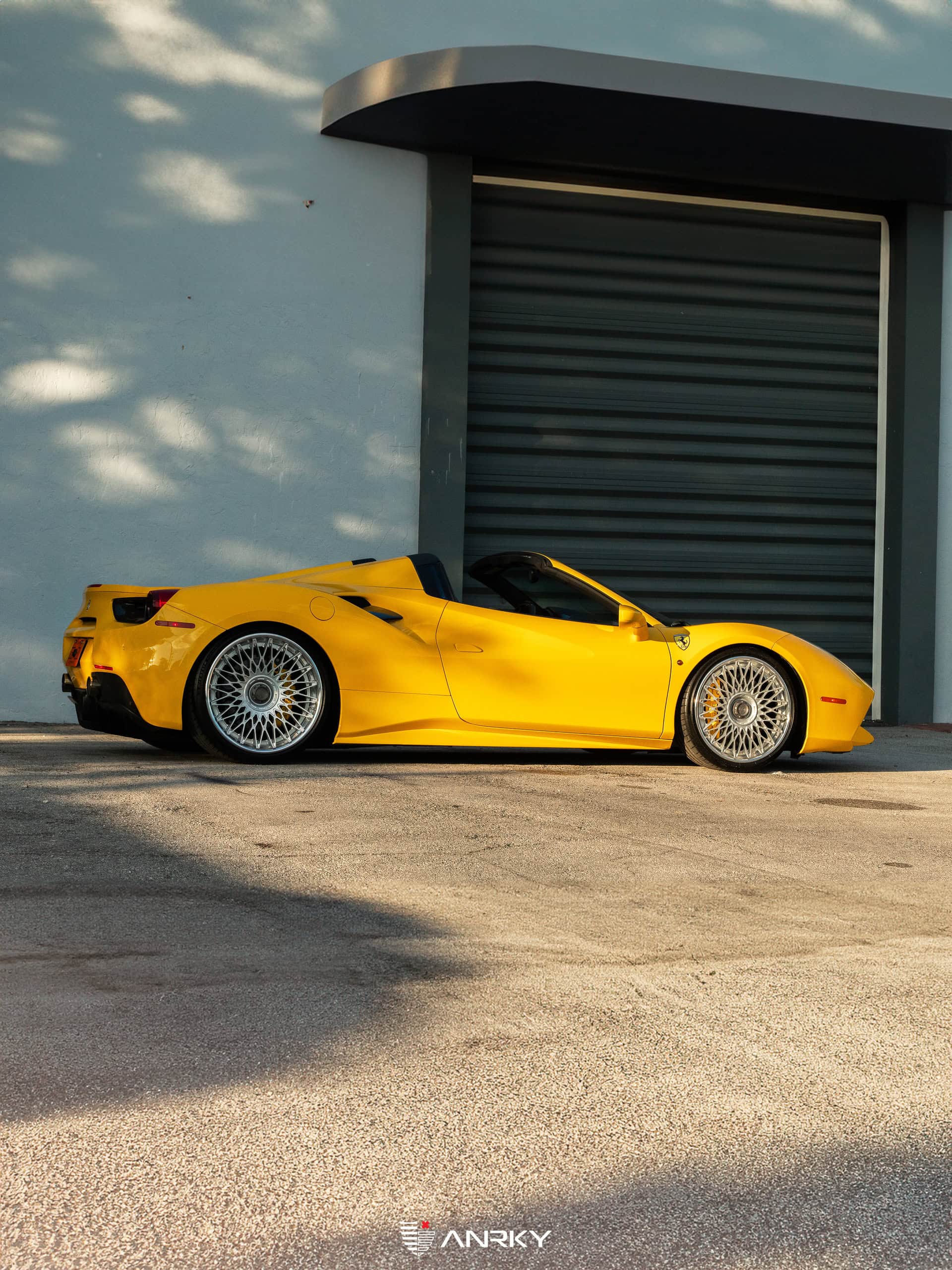 Ferrari 488 Spider | Giallo Modena | on ANRKY RS7.3 | Frozen Polished Clear