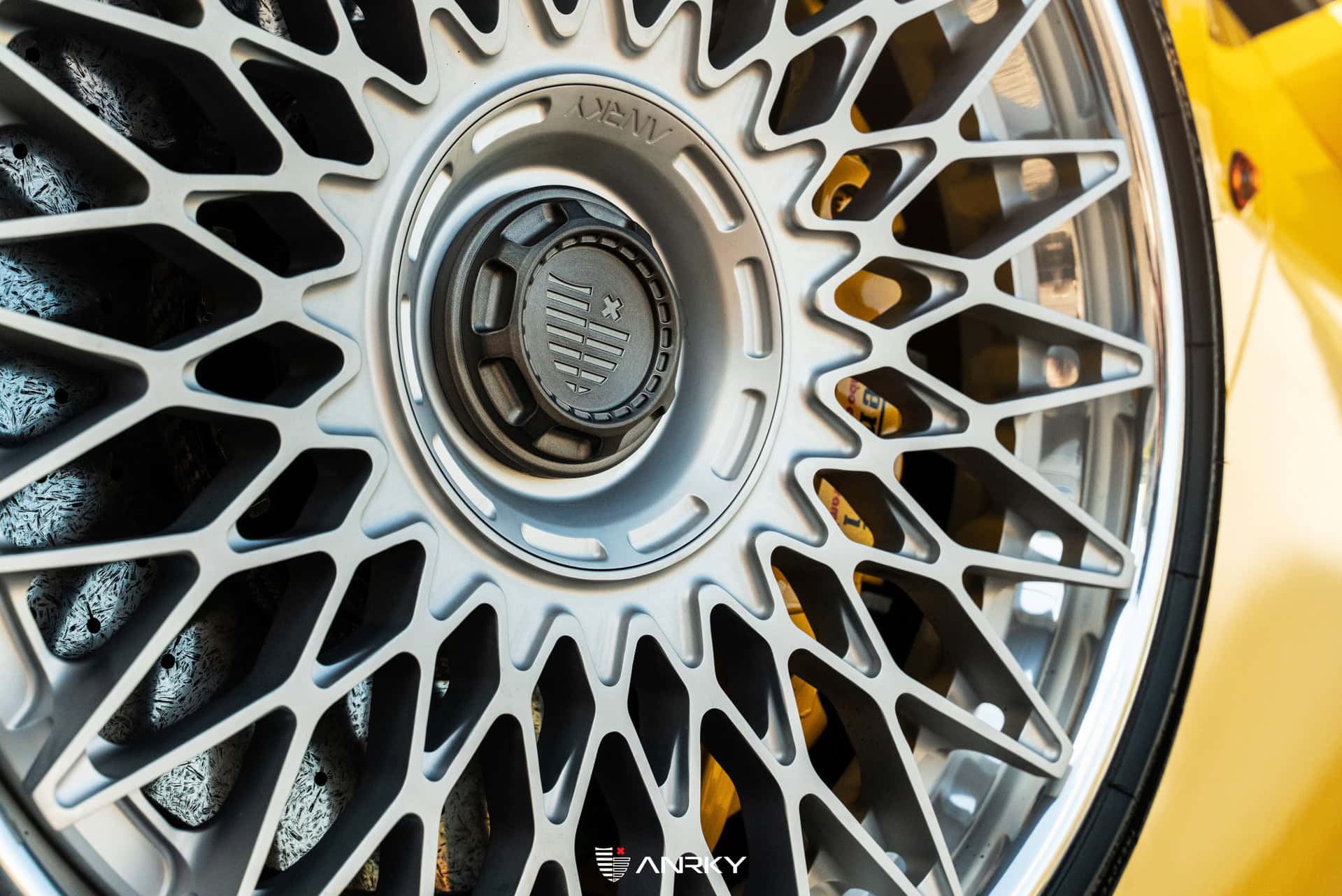 Ferrari 488 Spider | Giallo Modena | on ANRKY RS7.3 | Frozen Polished Clear