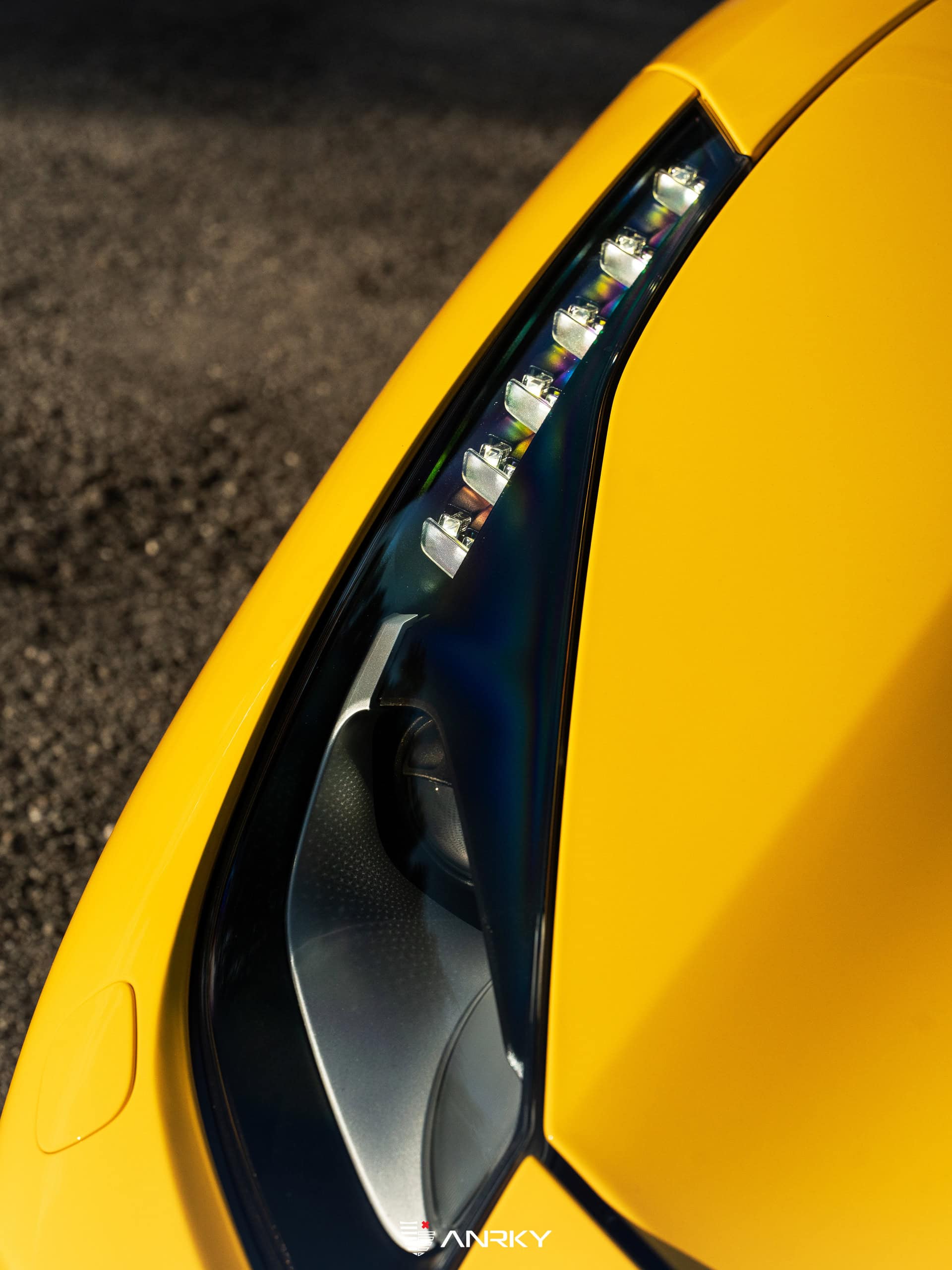 Photo 26 of Ferrari 488 Spider | Giallo Modena | on ANRKY RS7.3 | Frozen Polished Clear