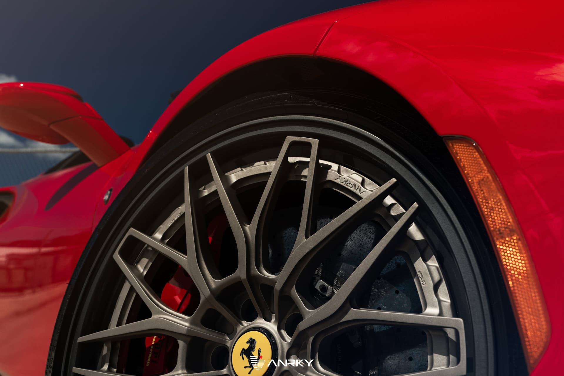 Novitec F8 Spider | Rosso Corsa | on ANRKY RS1.3 | Satin White Gold