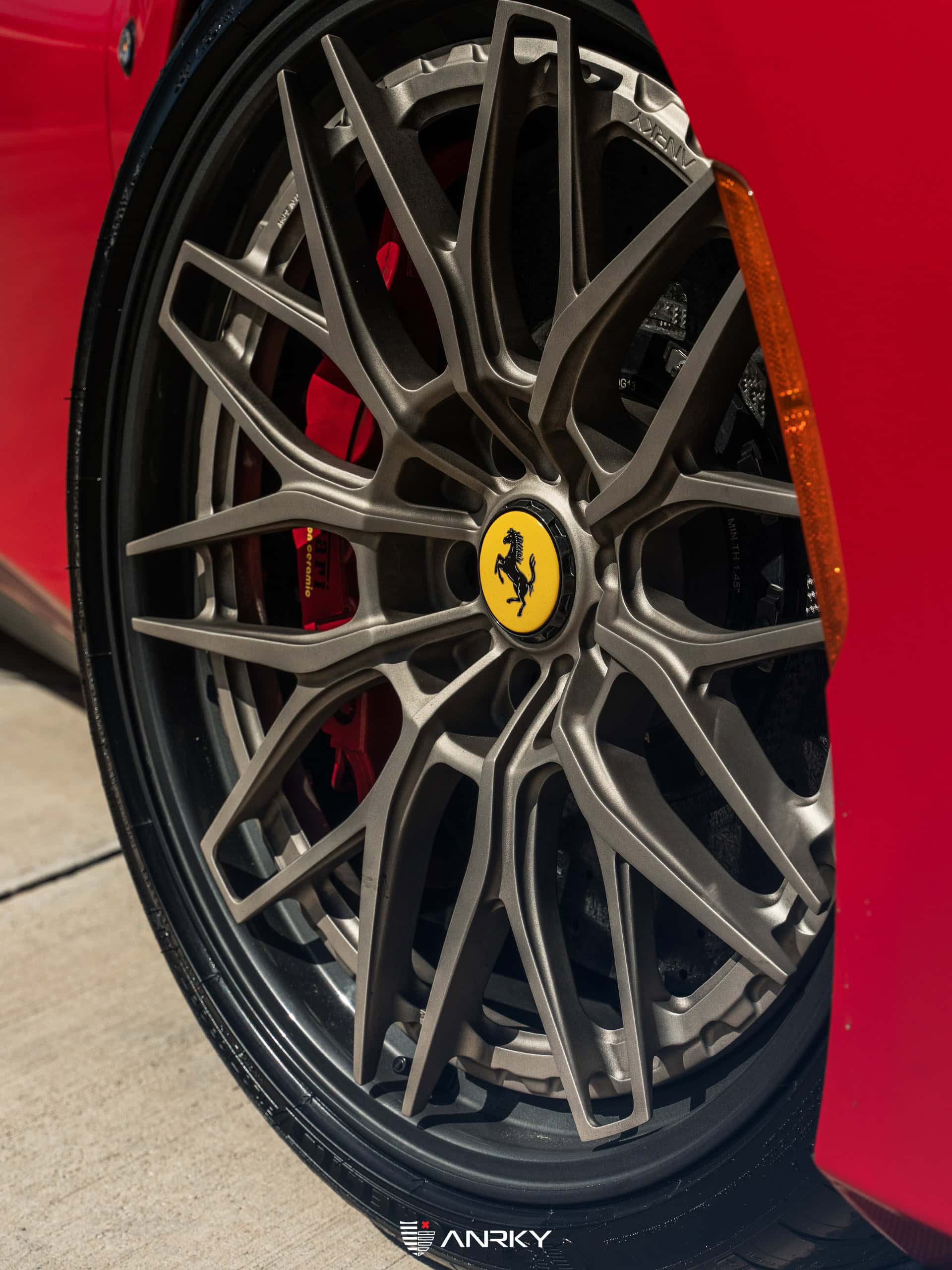 Novitec F8 Spider | Rosso Corsa | on ANRKY RS1.3 | Satin White Gold