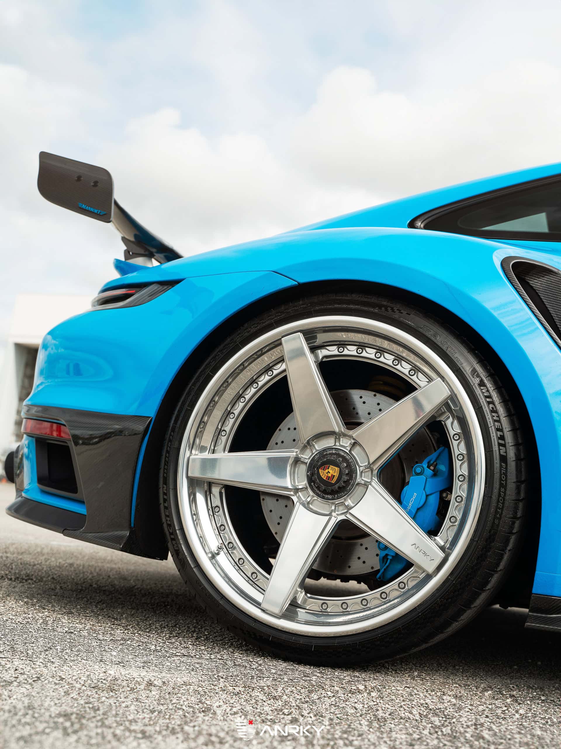 Mansory Porsche 992 | Rivera Blue | on ANRKY RS5.3 | Polished Clear