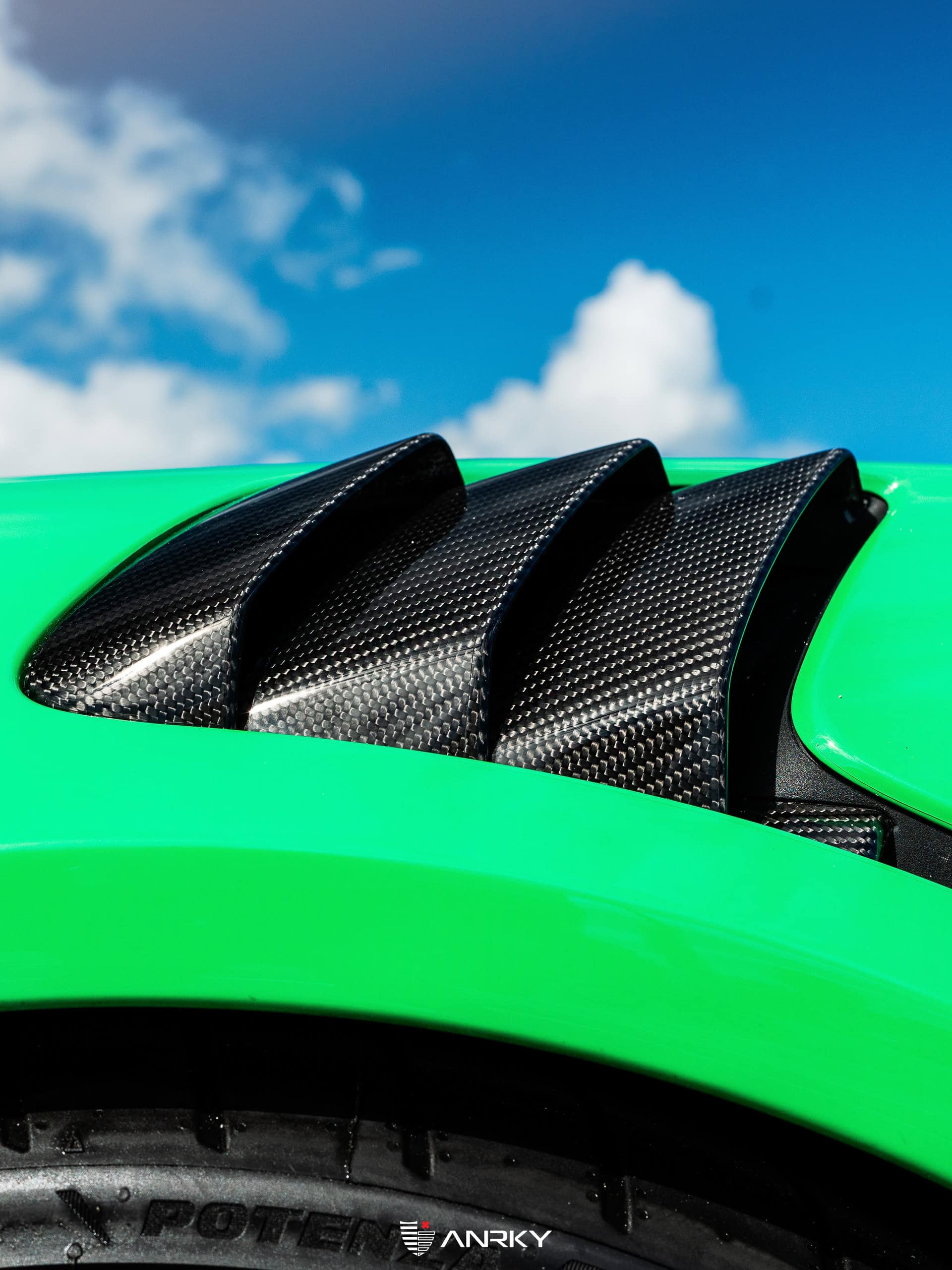 Porsche 991 GT2RS | Lizard Green | on ANRKY RS7.3 + AEROSport | Brushed Smoke