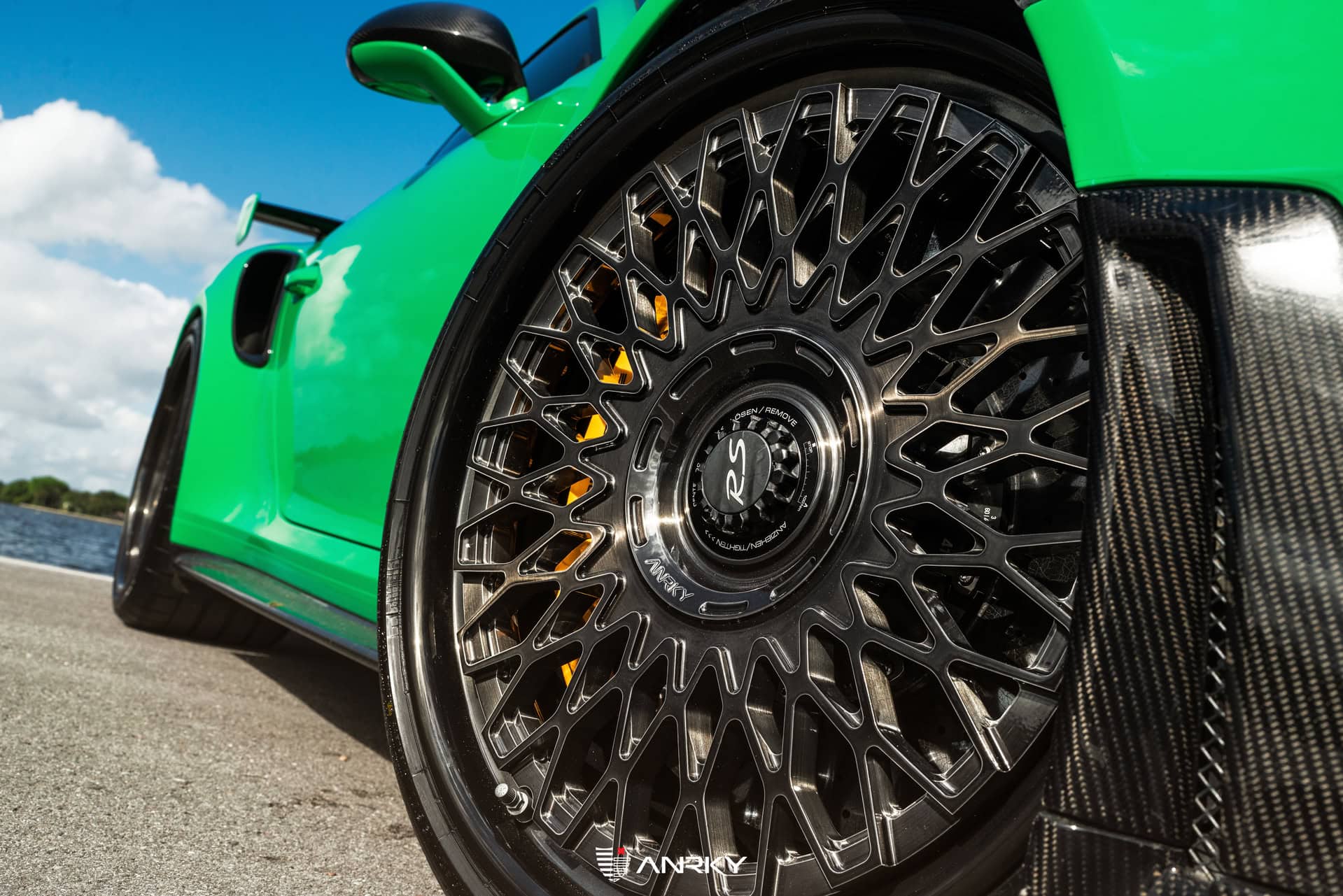 Photo 25 of Porsche 991 GT2RS | Lizard Green | on ANRKY RS7.3 + AEROSport | Brushed Smoke