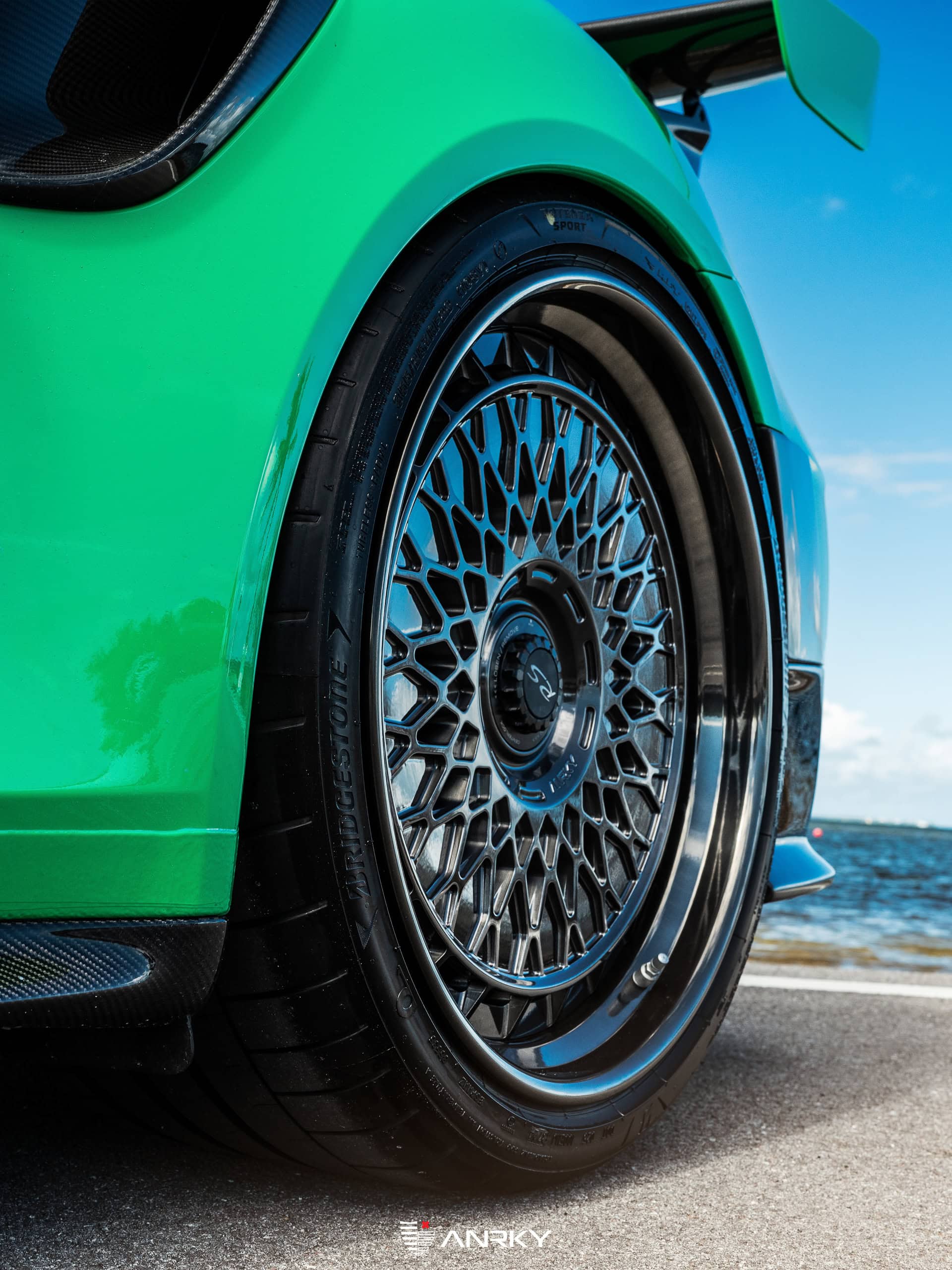 Photo 28 of Porsche 991 GT2RS | Lizard Green | on ANRKY RS7.3 + AEROSport | Brushed Smoke