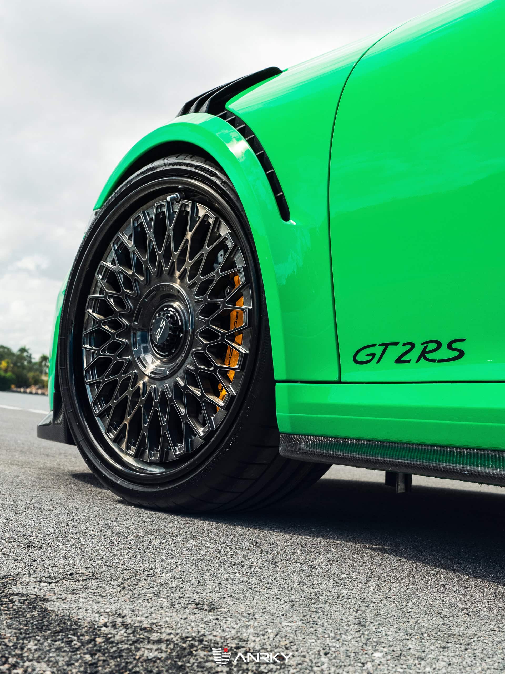 Photo 30 of Porsche 991 GT2RS | Lizard Green | on ANRKY RS7.3 + AEROSport | Brushed Smoke