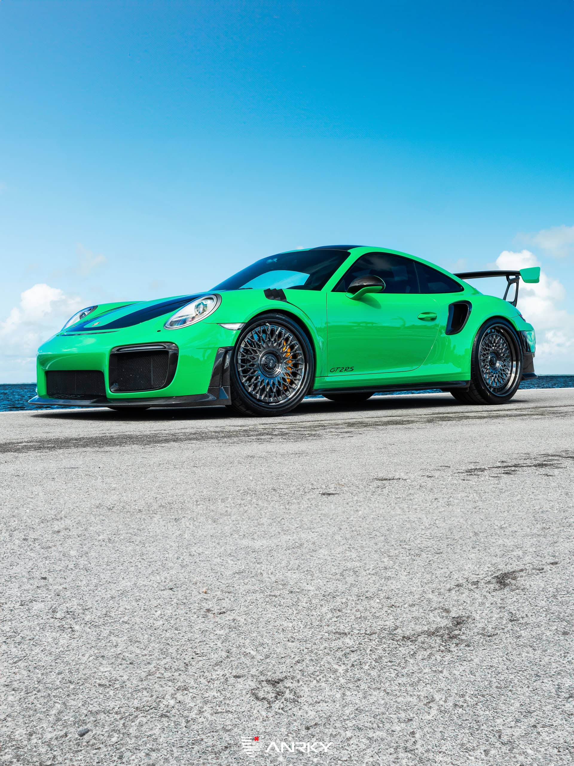 Photo 33 of Porsche 991 GT2RS | Lizard Green | on ANRKY RS7.3 + AEROSport | Brushed Smoke