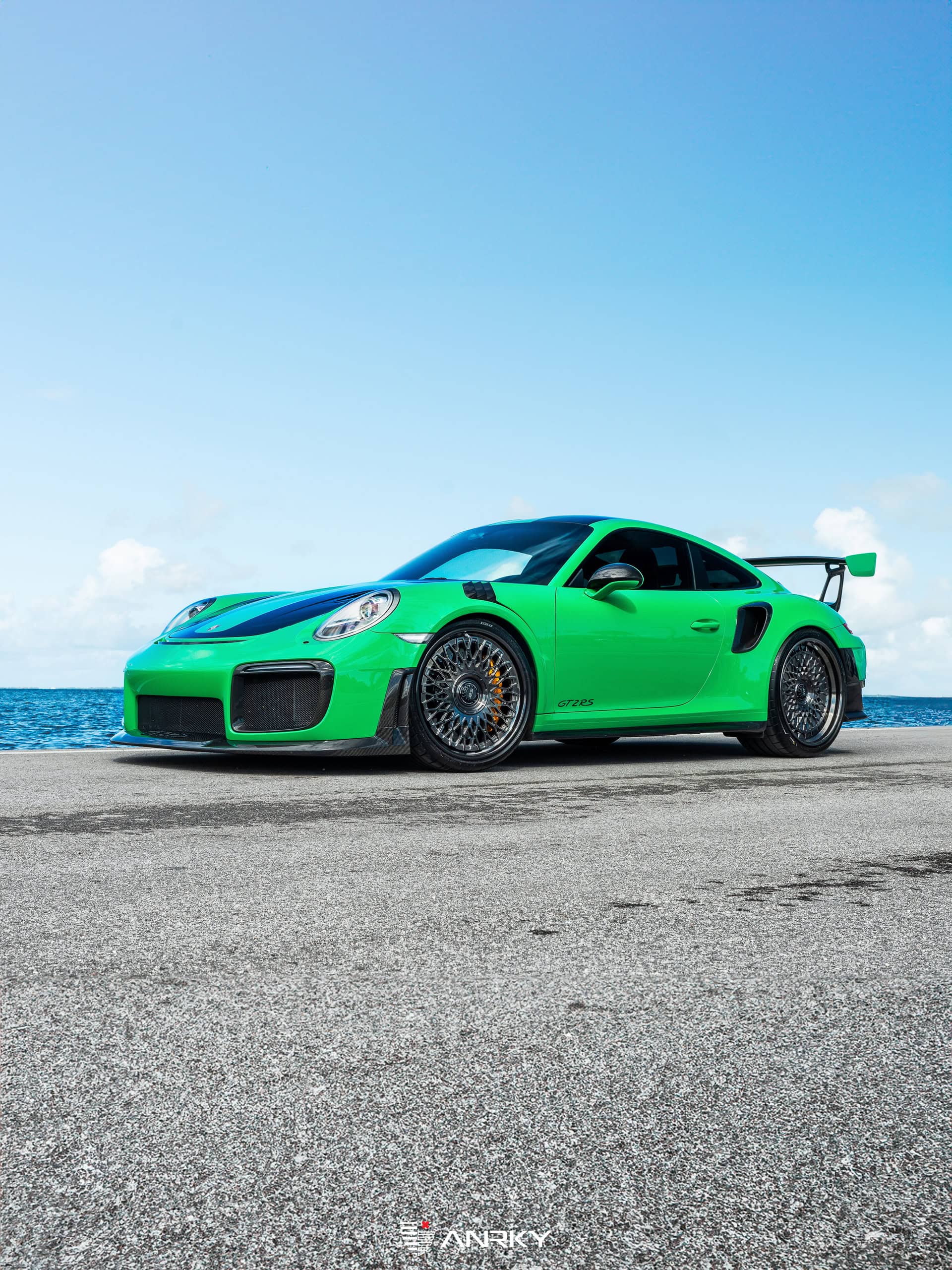 Photo 34 of Porsche 991 GT2RS | Lizard Green | on ANRKY RS7.3 + AEROSport | Brushed Smoke