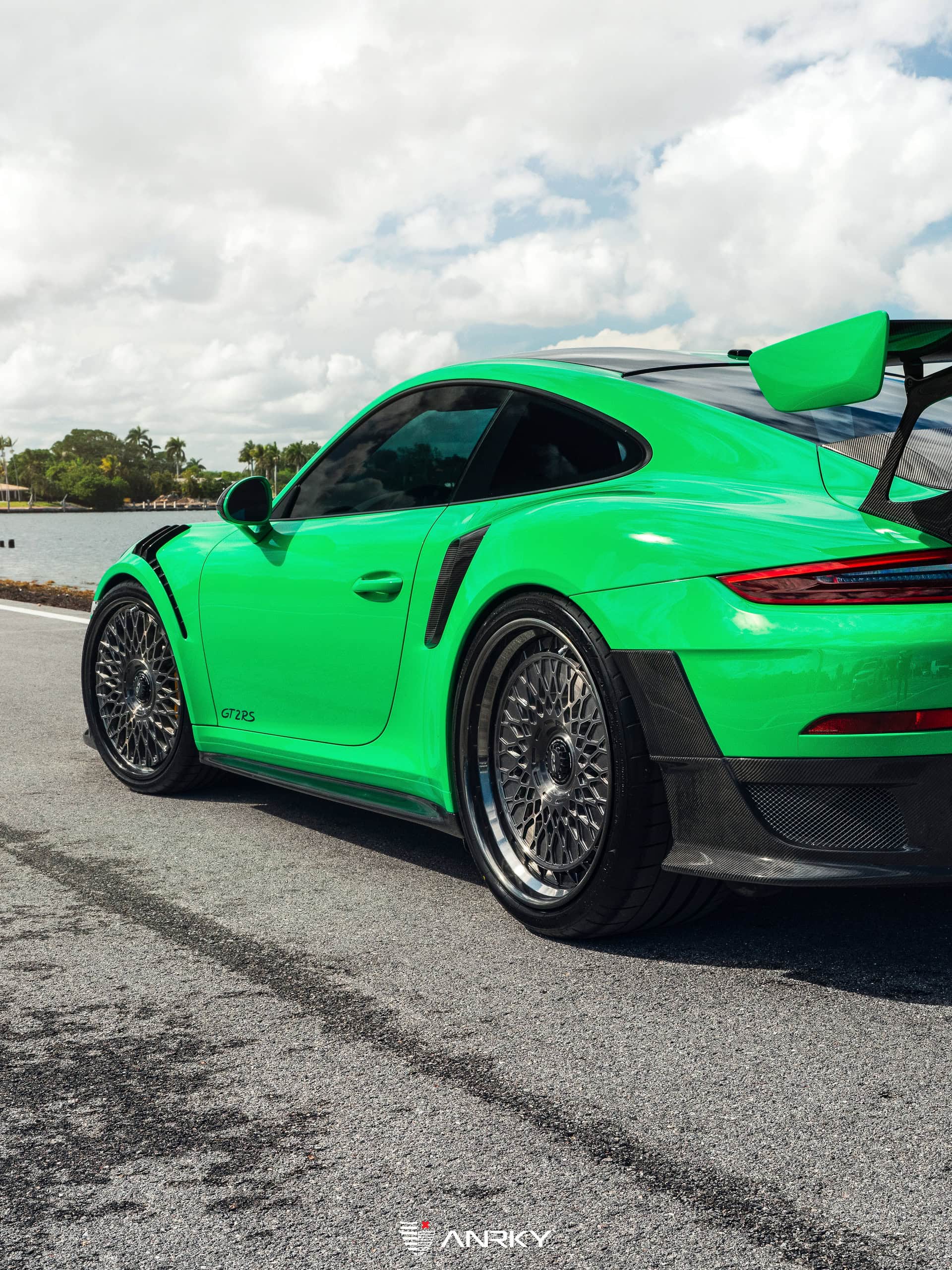 Photo 36 of Porsche 991 GT2RS | Lizard Green | on ANRKY RS7.3 + AEROSport | Brushed Smoke