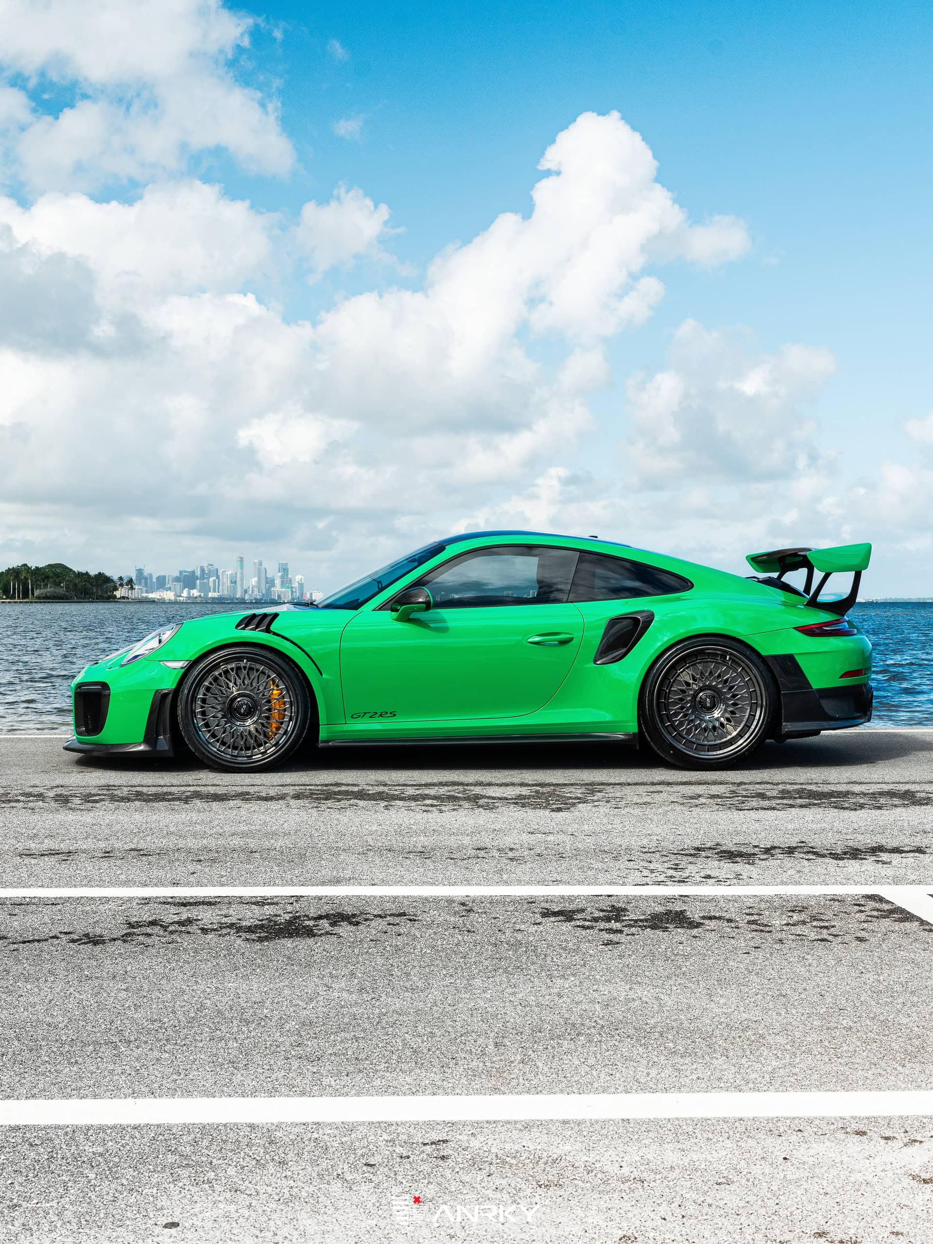 Photo 37 of Porsche 991 GT2RS | Lizard Green | on ANRKY RS7.3 + AEROSport | Brushed Smoke