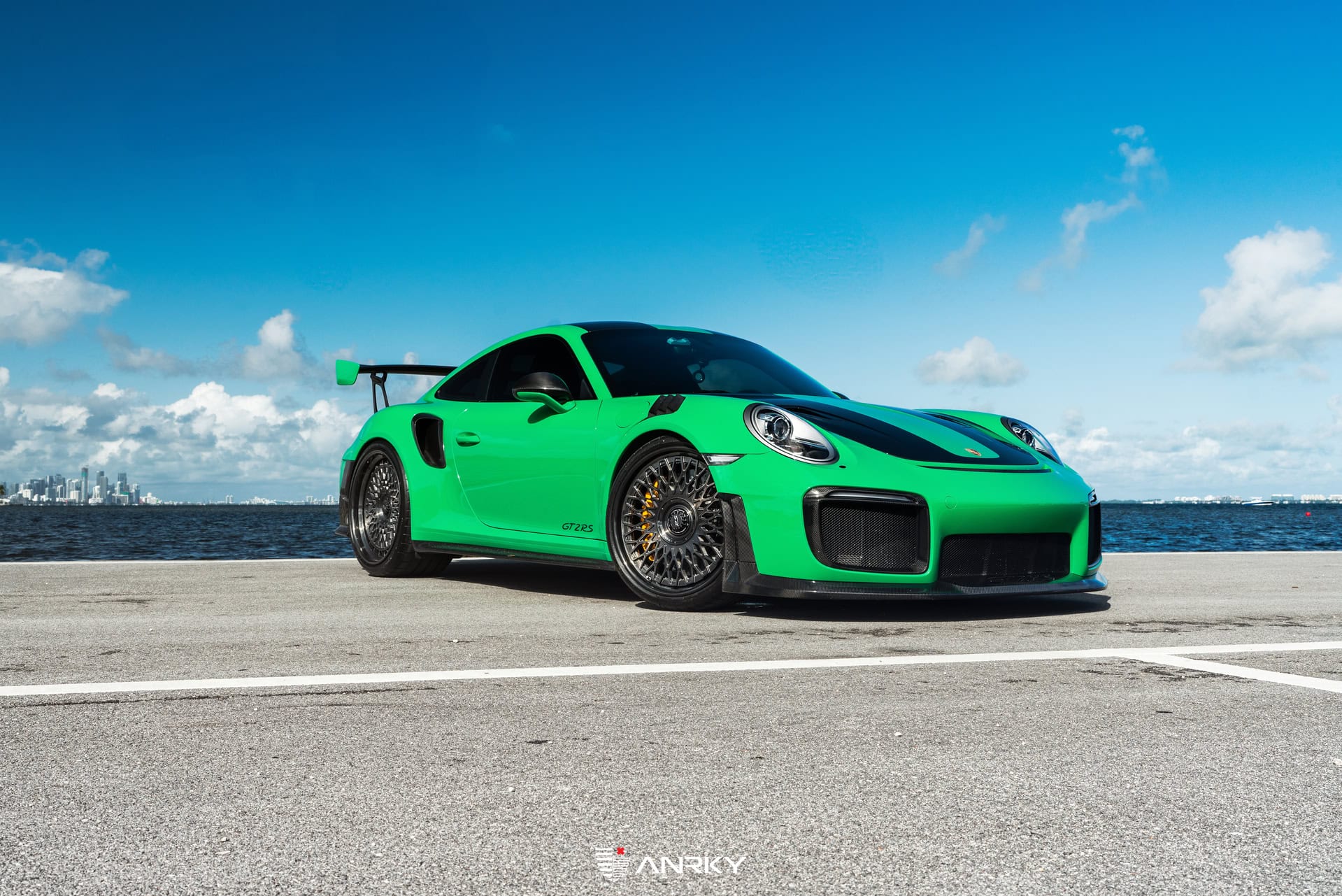 Photo 38 of Porsche 991 GT2RS | Lizard Green | on ANRKY RS7.3 + AEROSport | Brushed Smoke