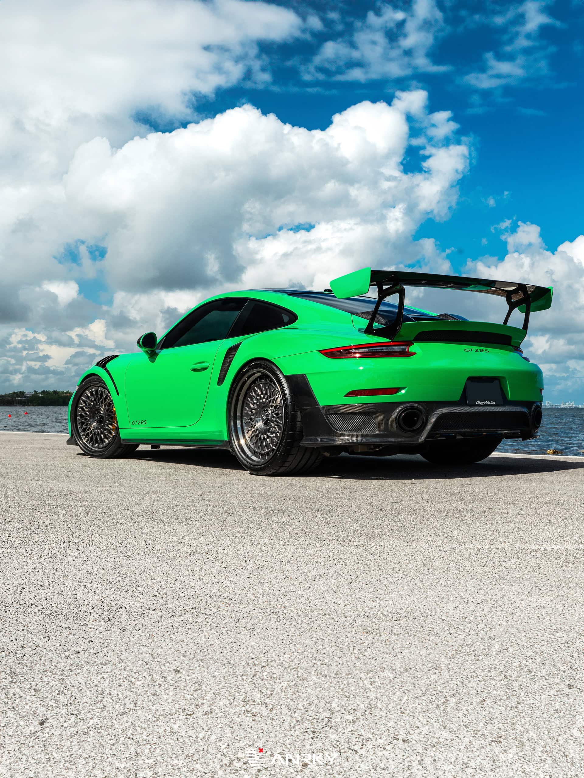 Porsche 991 GT2RS | Lizard Green | on ANRKY RS7.3 + AEROSport | Brushed Smoke