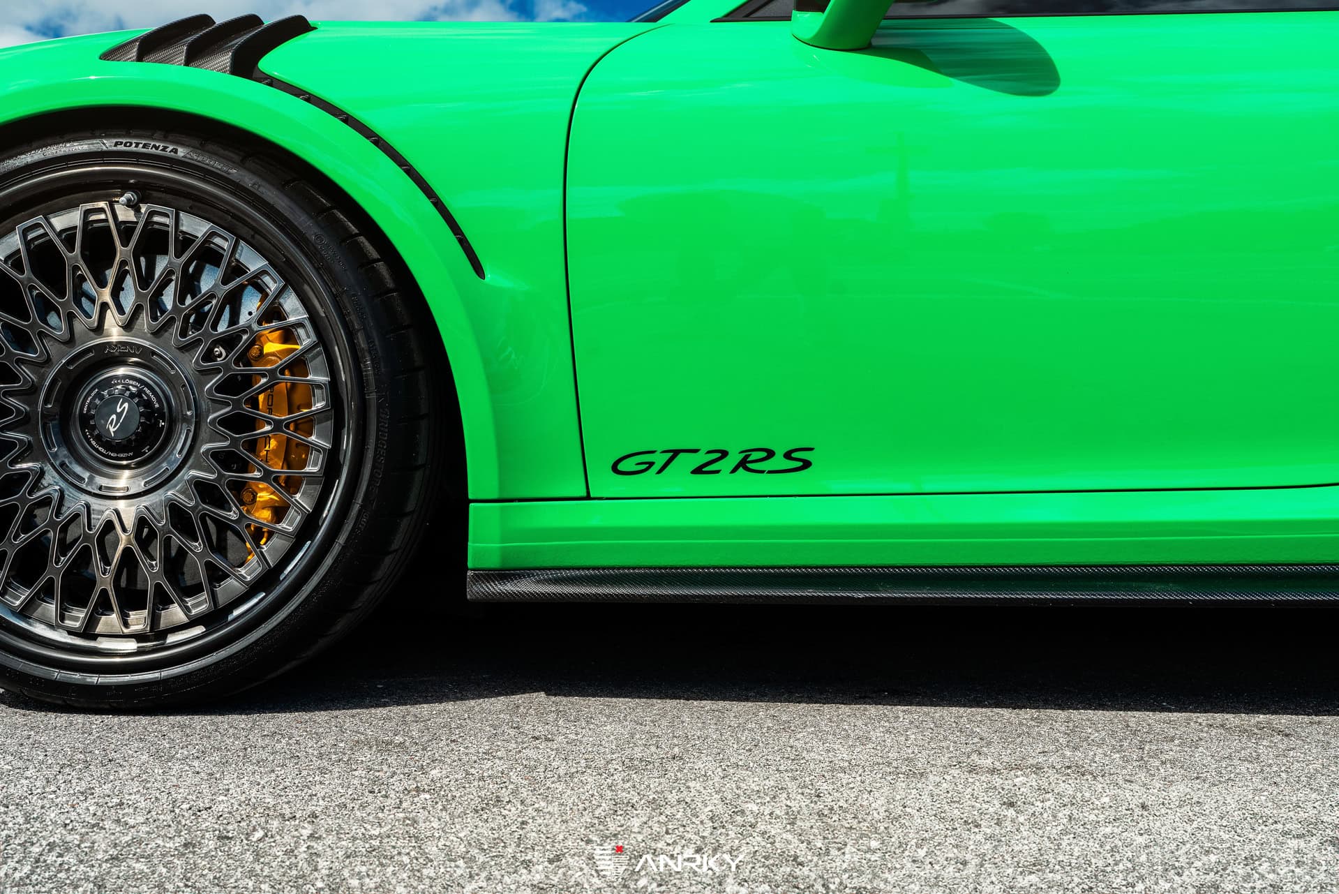 Porsche 991 GT2RS | Lizard Green | on ANRKY RS7.3 + AEROSport | Brushed Smoke