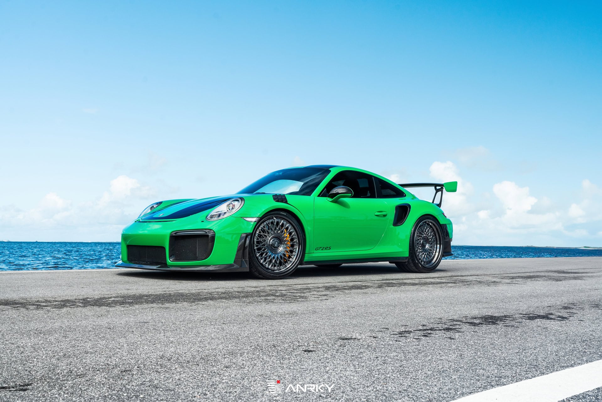 Porsche 991 GT2RS | Lizard Green | on ANRKY RS7.3 + AEROSport | Brushed Smoke