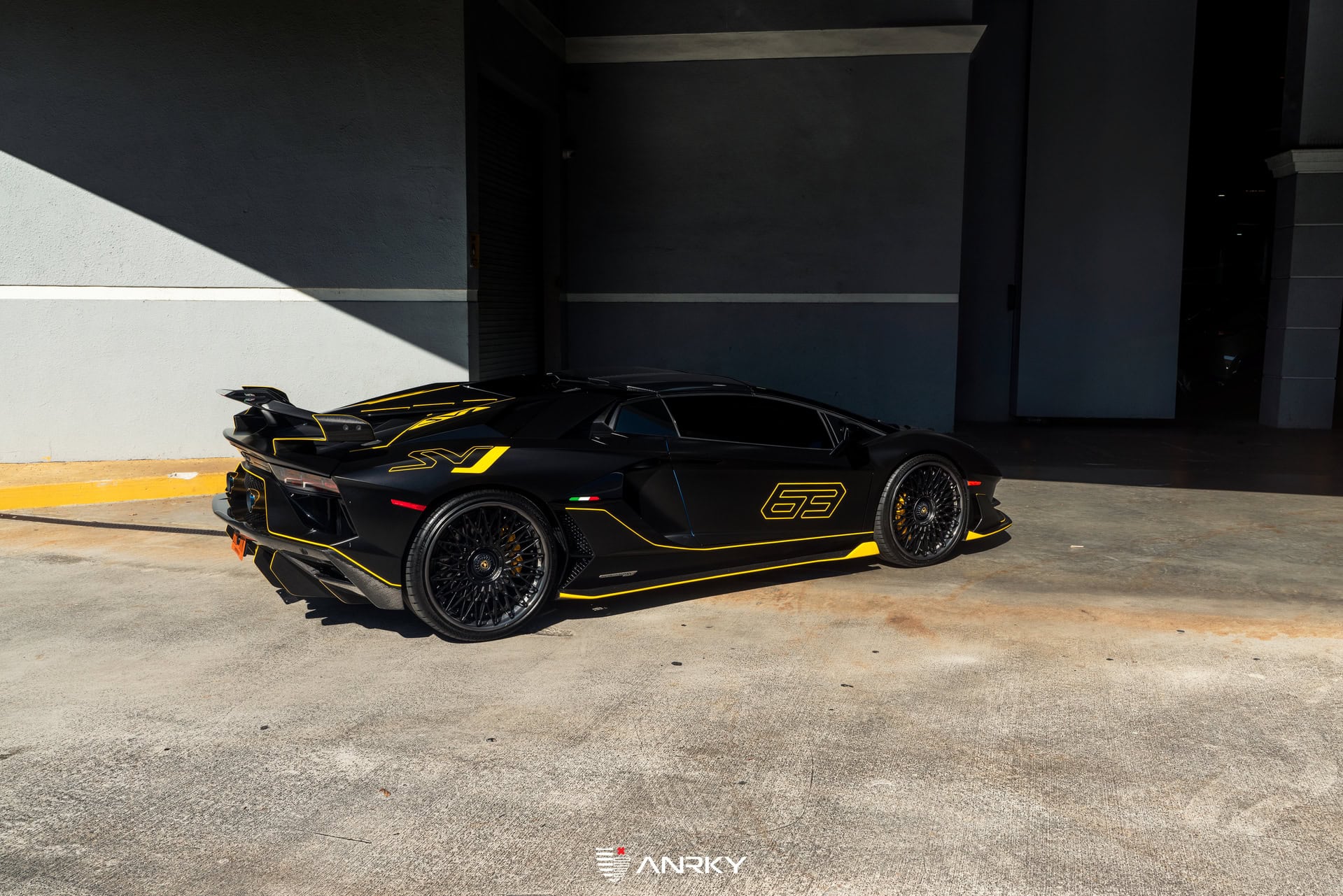 Photo 25 of Lamborghini Aventador SVJ | on ANRKY RS7.3 | Satin Black
