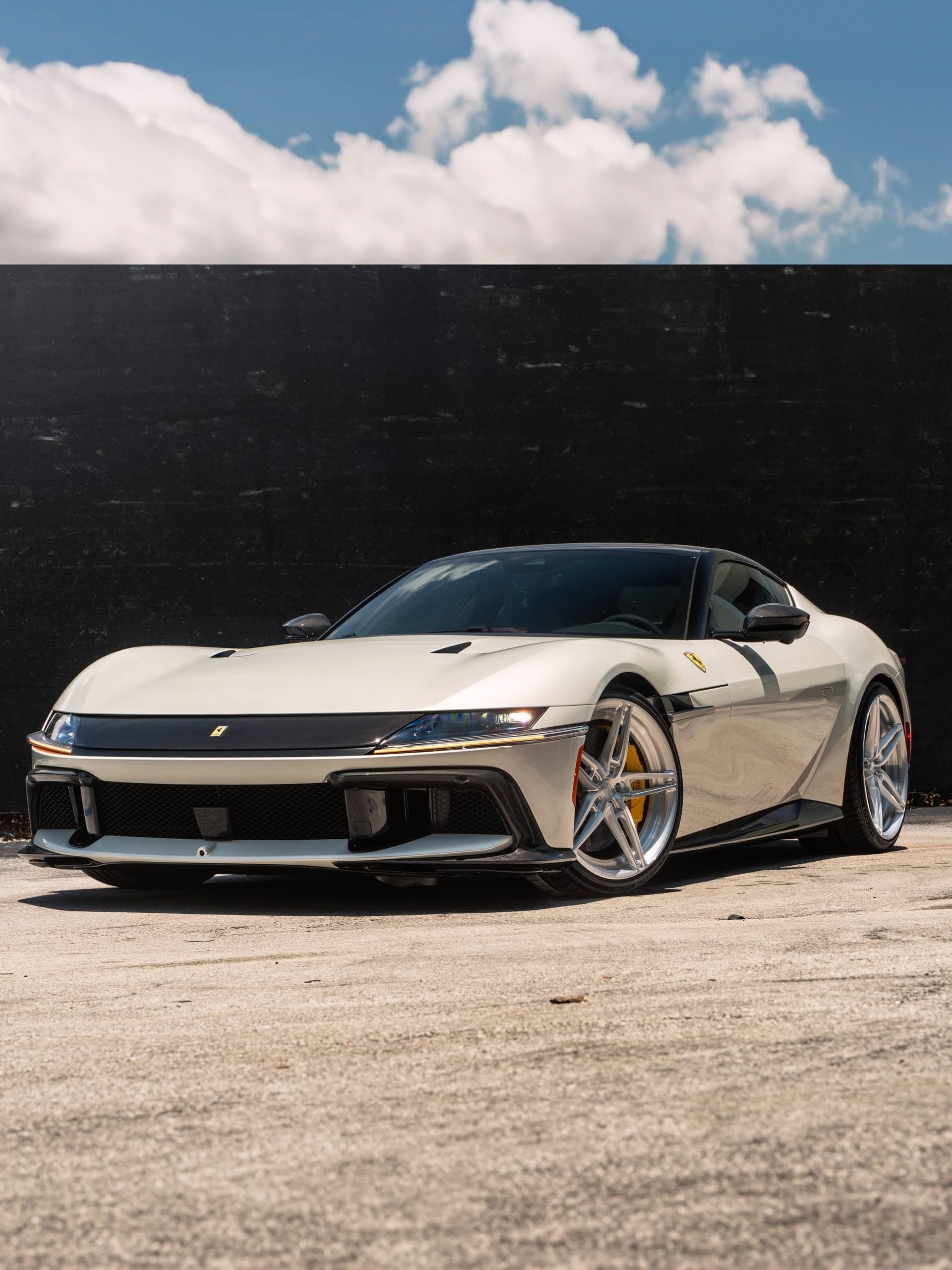 Photo 22 of Ferrari 12 Cilindri | Bianco Avus | on ANRKY AN27 | Brushed Clear