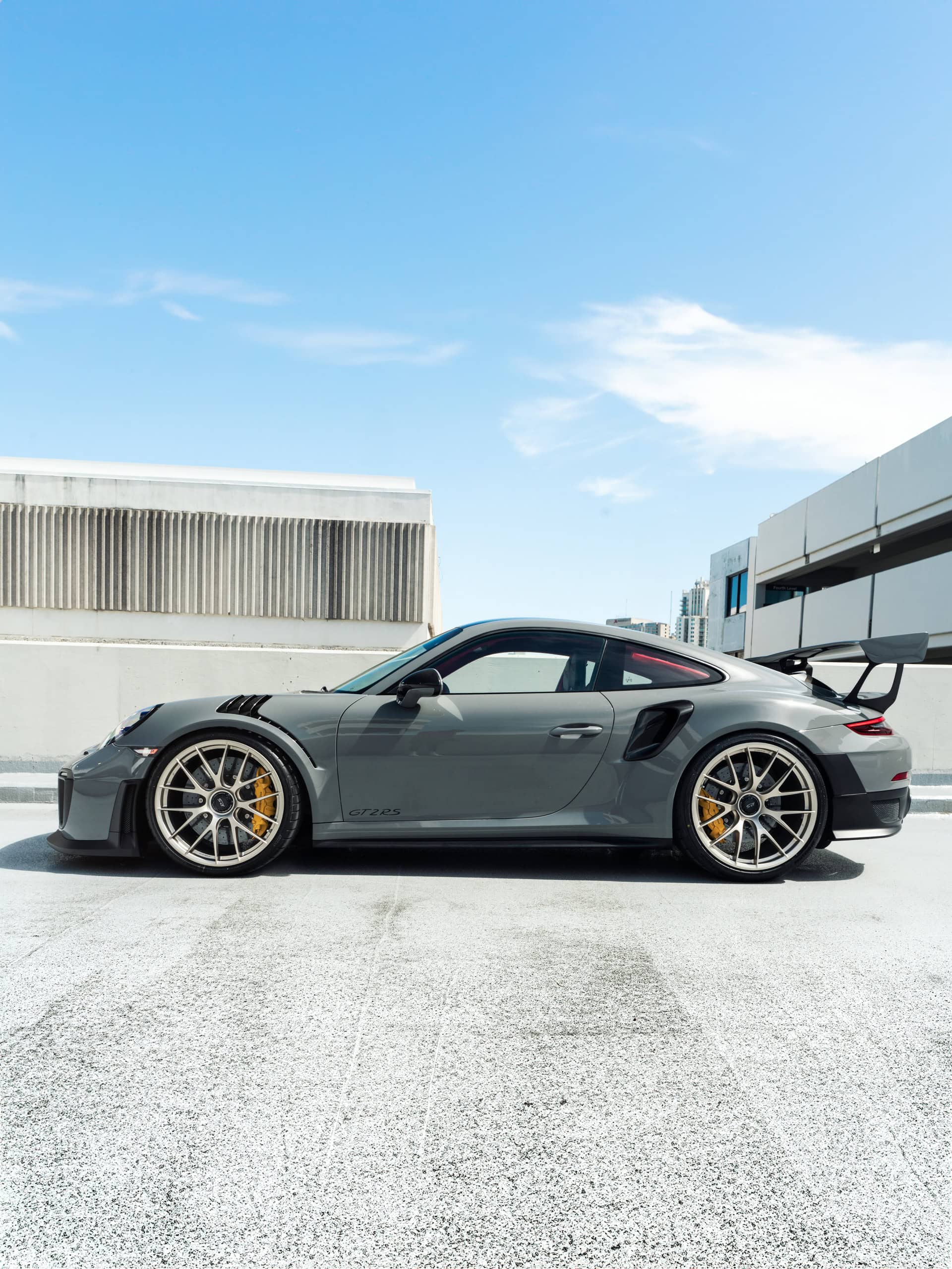 Photo 29 of Porsche 991.2 GT2 RS | Nardo Gray | on IPE MFP-01 Wheels | Satin White Gold