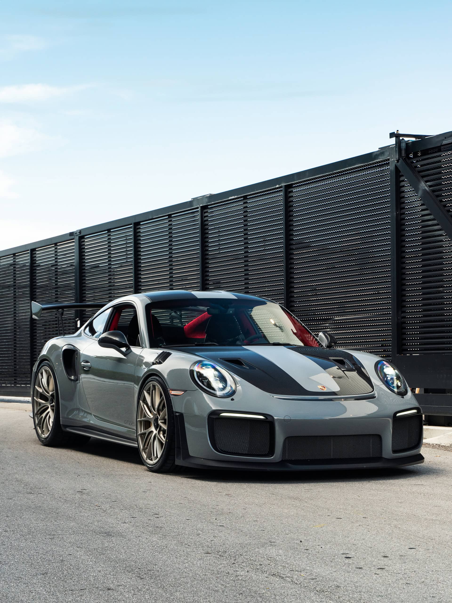 Photo 33 of Porsche 991.2 GT2 RS | Nardo Gray | on IPE MFP-01 Wheels | Satin White Gold