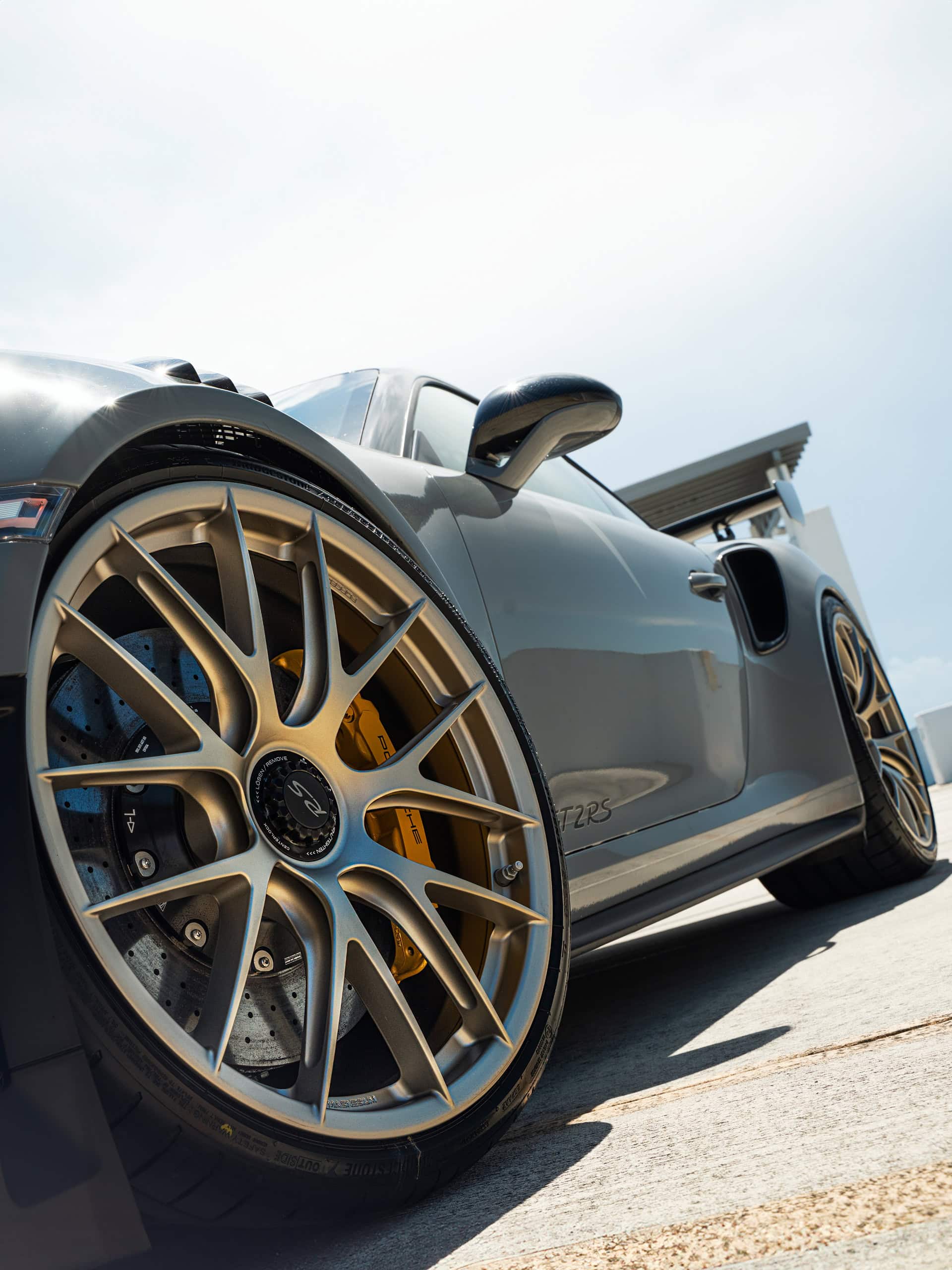 Photo 37 of Porsche 991.2 GT2 RS | Nardo Gray | on IPE MFP-01 Wheels | Satin White Gold