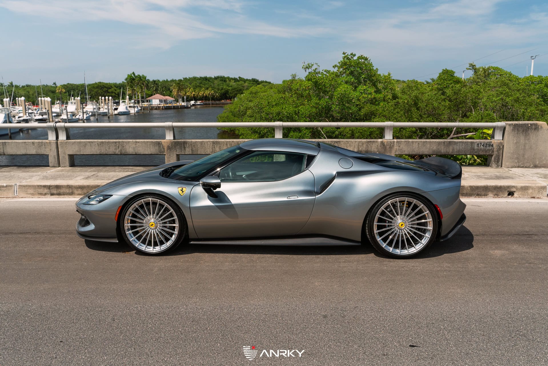 Photo 21 of Ferrari 296 GTB | Grigio Titanis | ANRKY XR-119 | Polished Clear