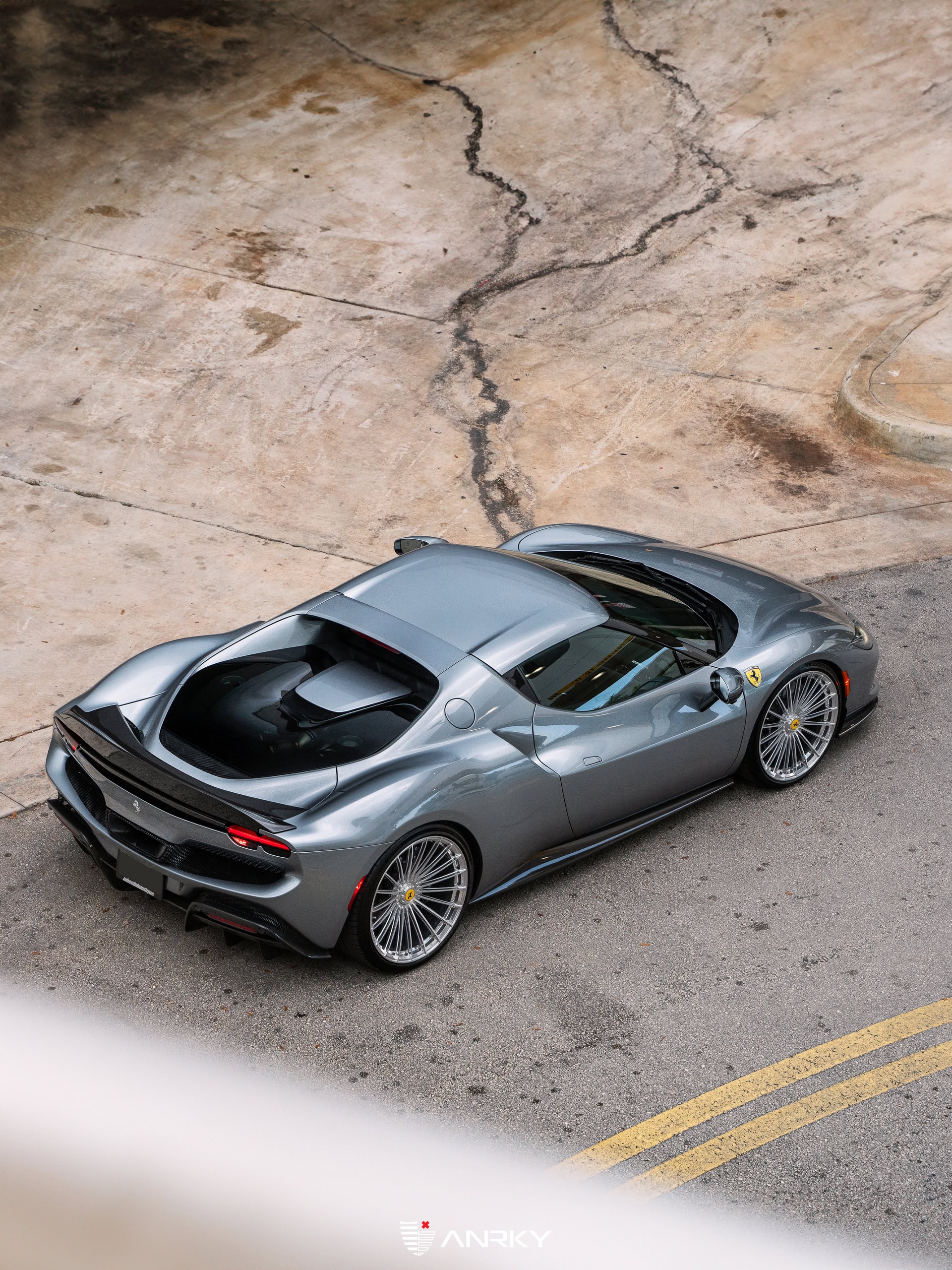 Photo 24 of Ferrari 296 GTB | Grigio Titanis | ANRKY XR-119 | Polished Clear