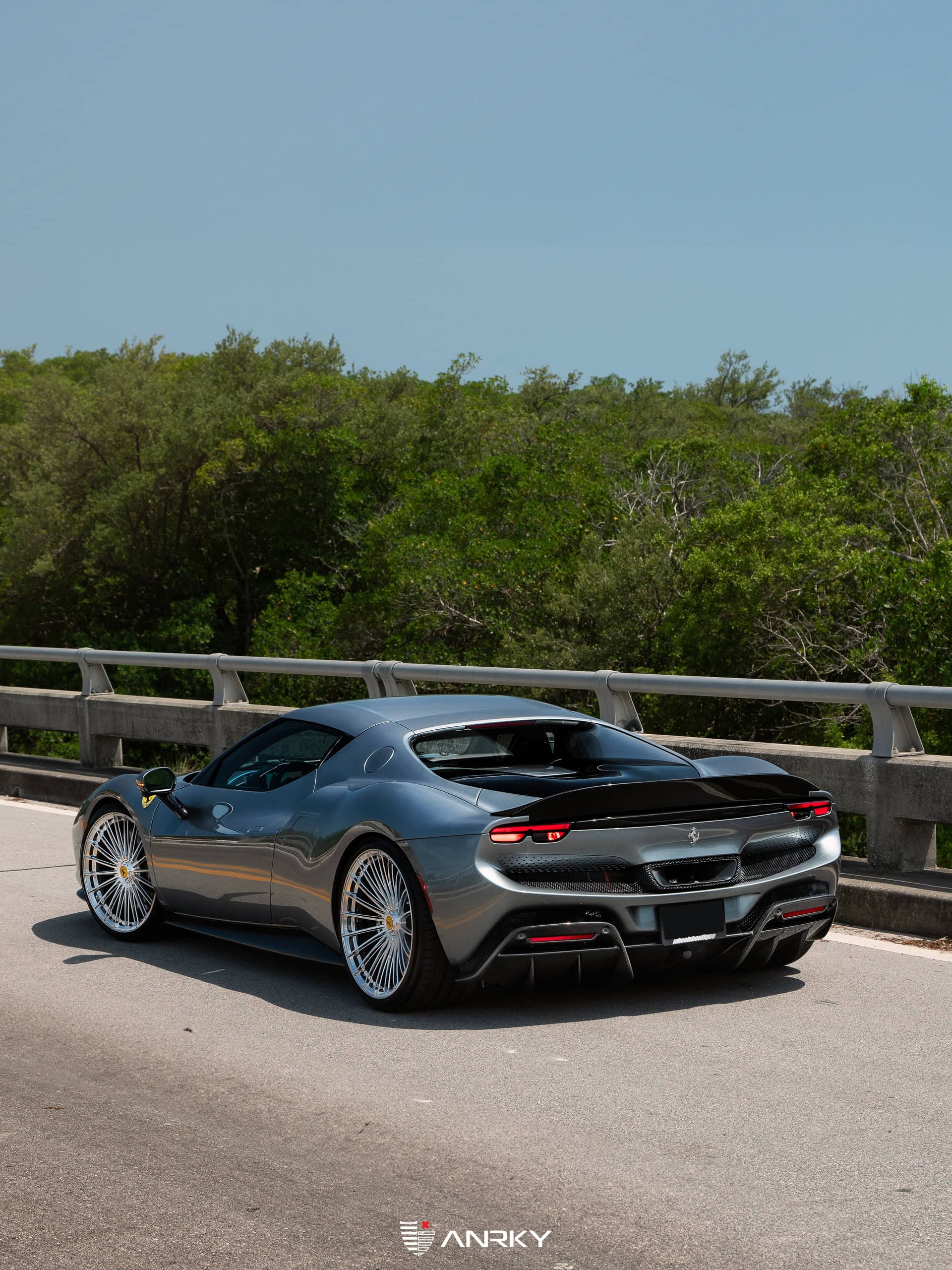 Photo 25 of Ferrari 296 GTB | Grigio Titanis | ANRKY XR-119 | Polished Clear