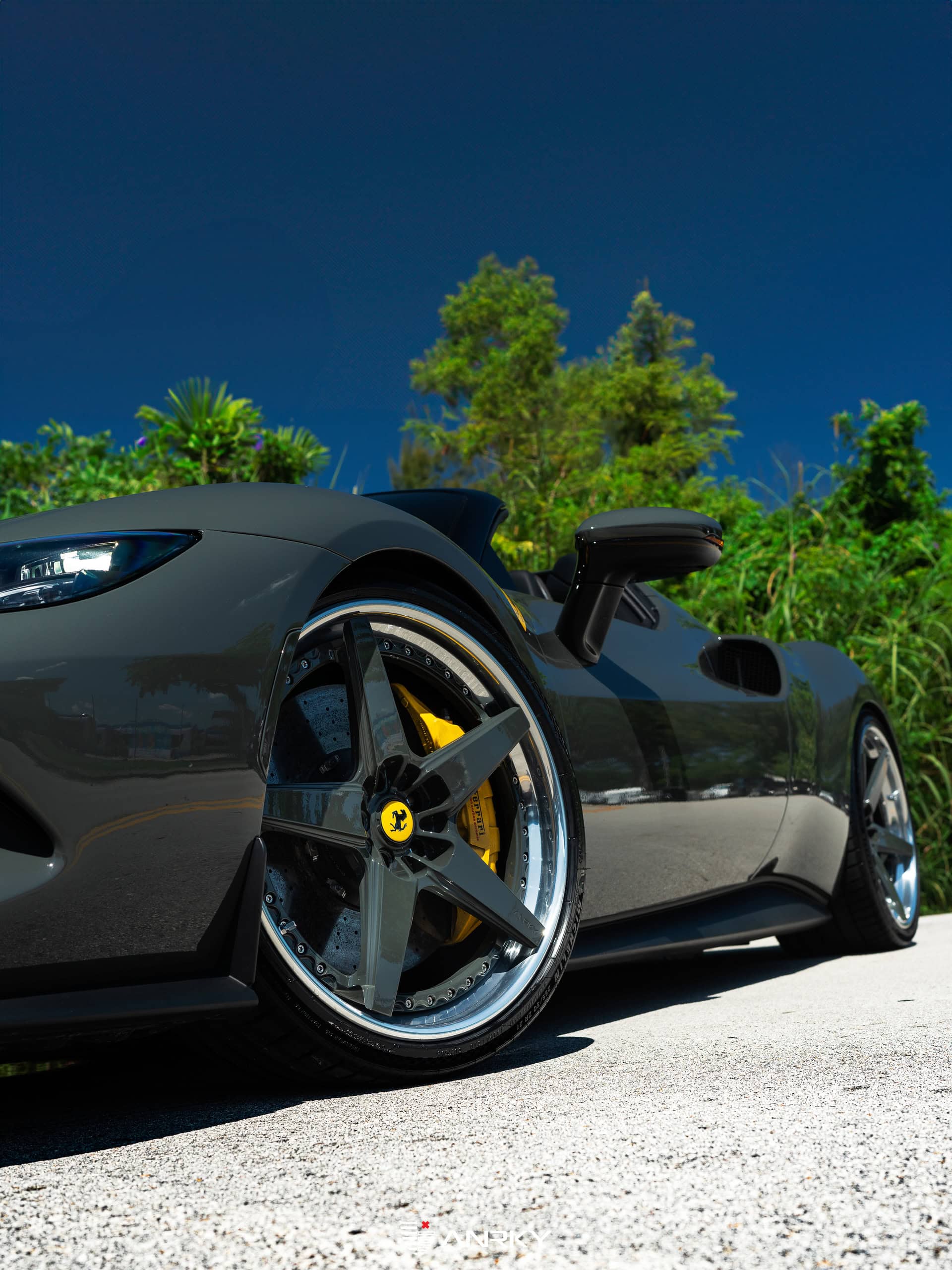 Photo 21 of Ferrari 296 GTS | Grigio Scuro | on ANRKY RS5.3 | Grigio Scuro