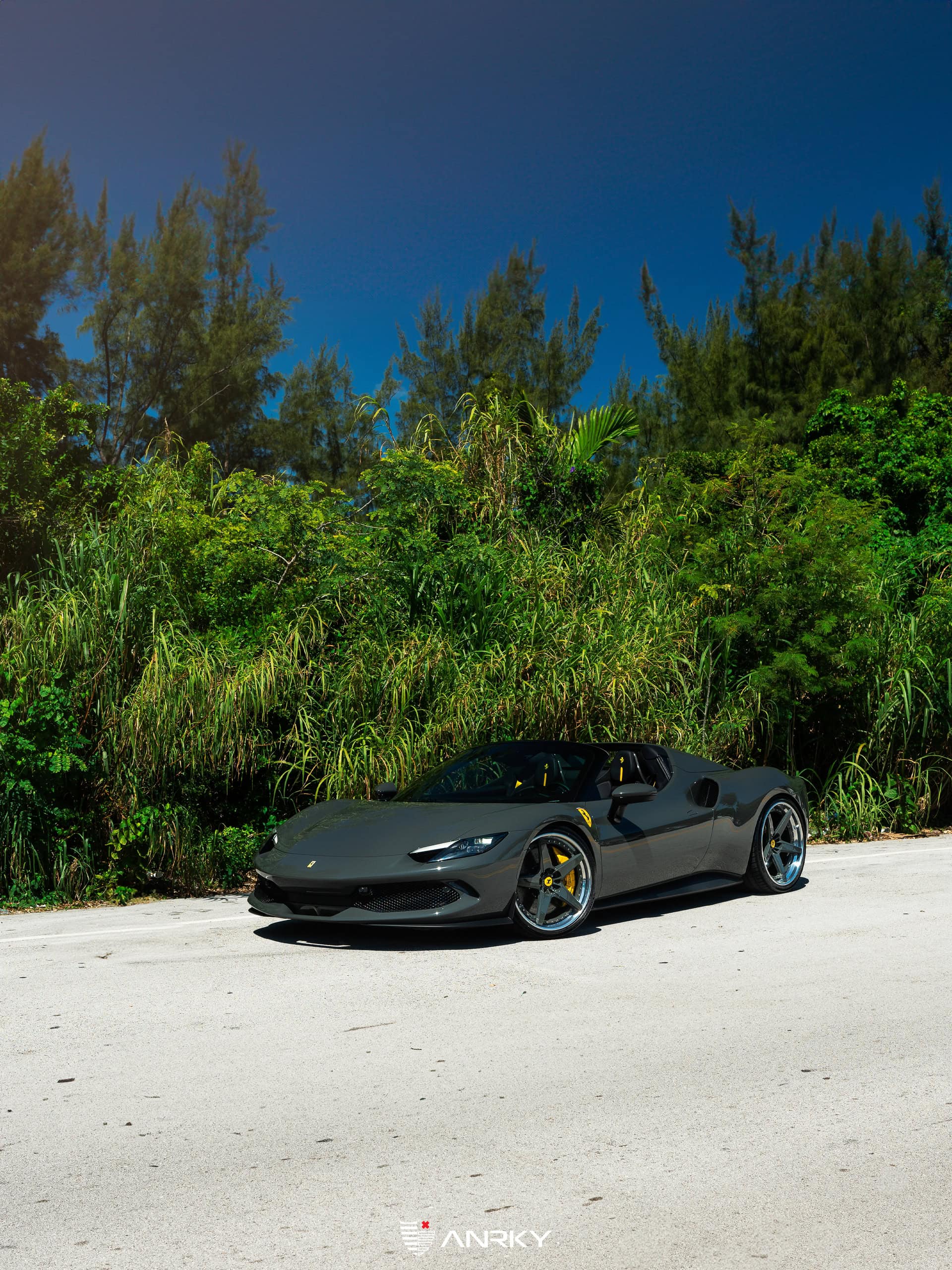 Photo 29 of Ferrari 296 GTS | Grigio Scuro | on ANRKY RS5.3 | Grigio Scuro