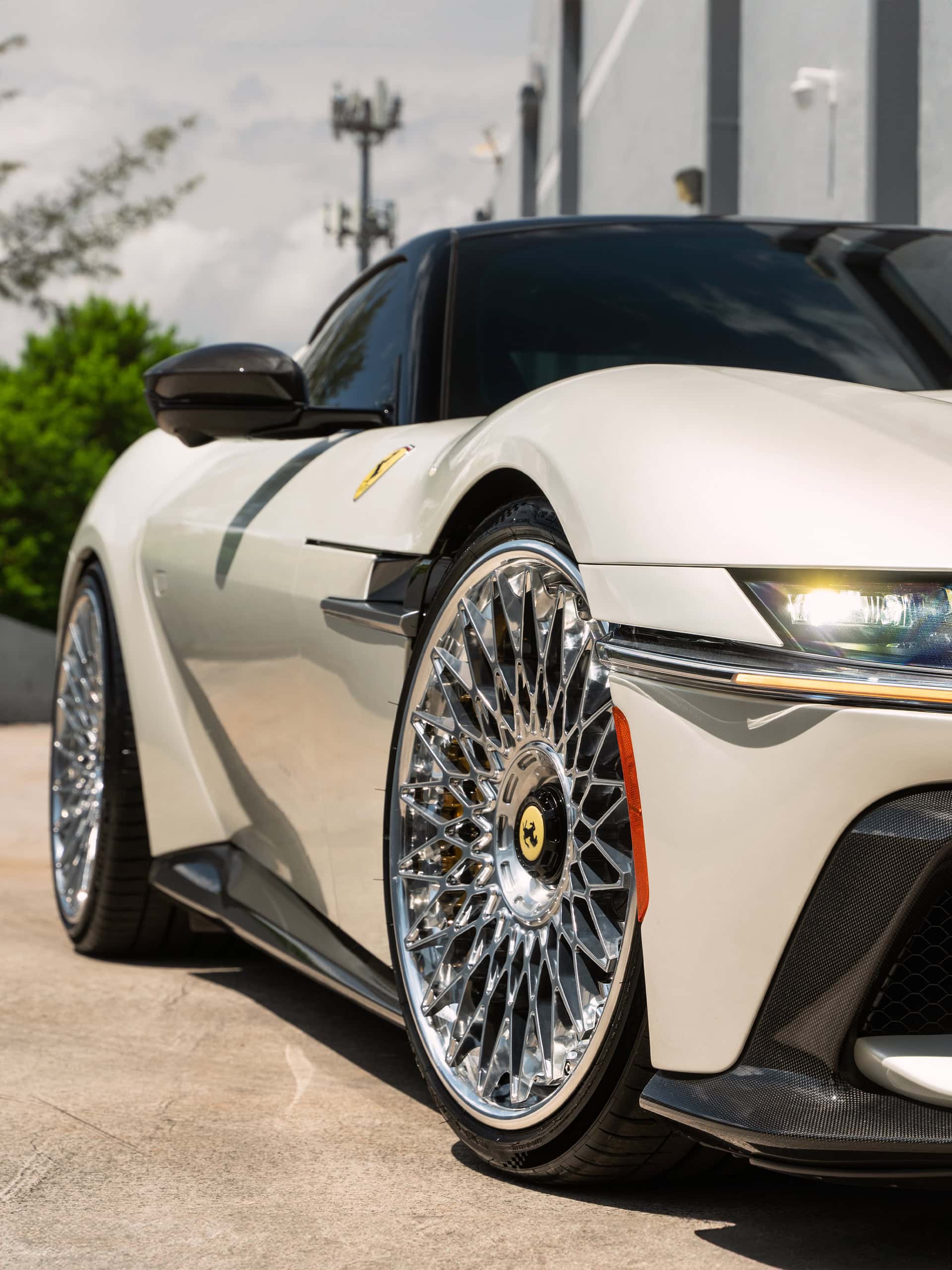 Photo 22 of Ferrari 12 Cilindri | Bianco Avus | on ANRKY RS7.3 | Polished Clear