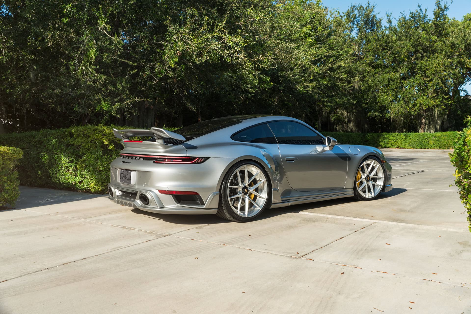 Porsche 992 Turbo S on Techart kit and ANRKY Wheels XR-201