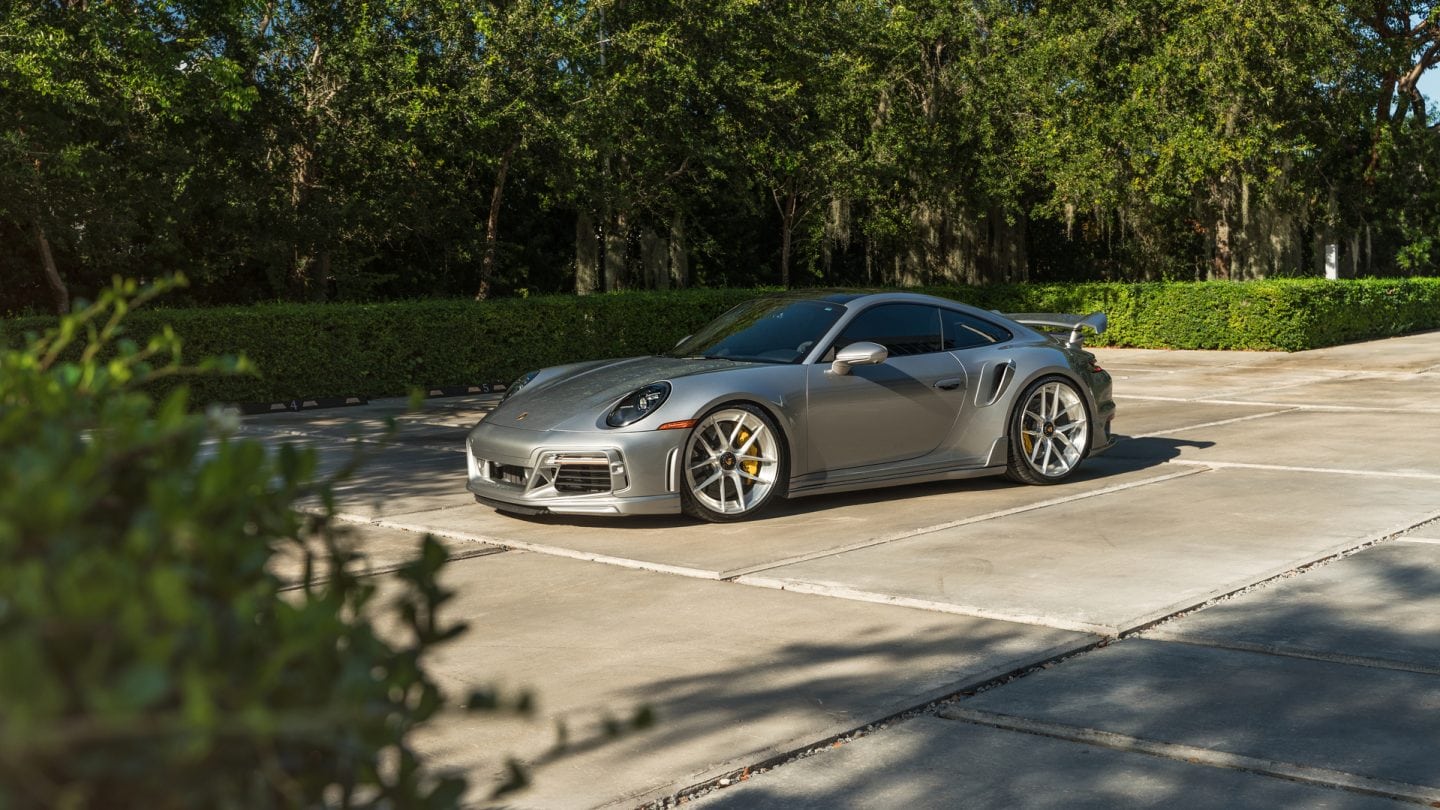 Porsche 992 Turbo S on Techart kit and ANRKY Wheels XR-201