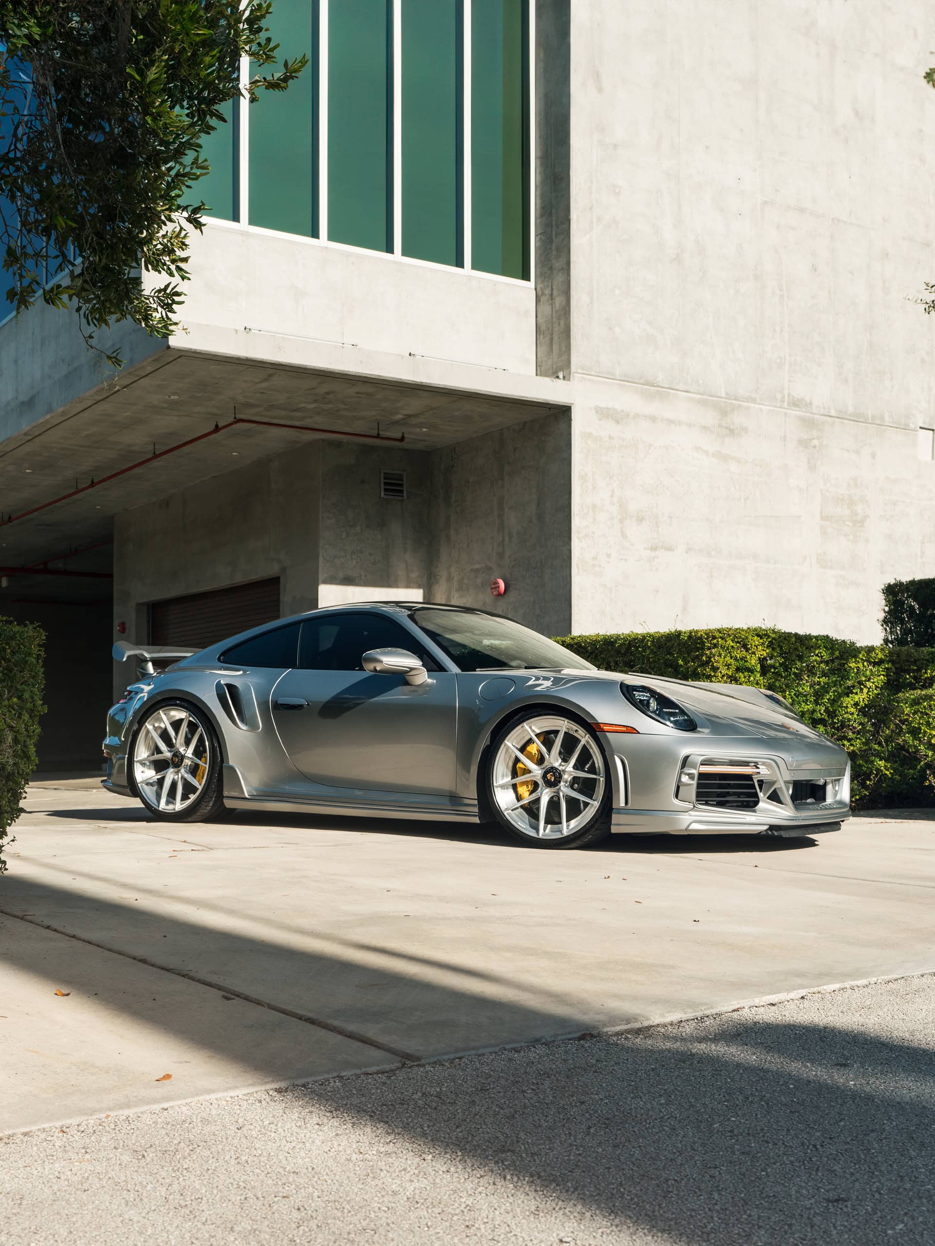 Porsche 992 Turbo S on Techart kit and ANRKY Wheels XR-201