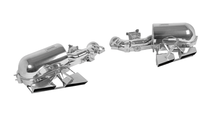 Power Optimized Exhaust System with Flap-Regulation for Original Tips