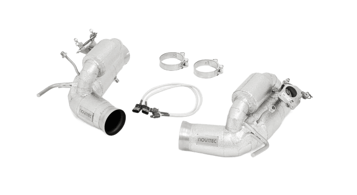 Power Optimized Exhaust System with Flap-Regulation, Complete Heat-Protected