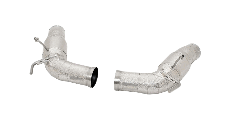 Power Optimized Exhaust System Race without Flap-Regulation, Complete Heat Protected